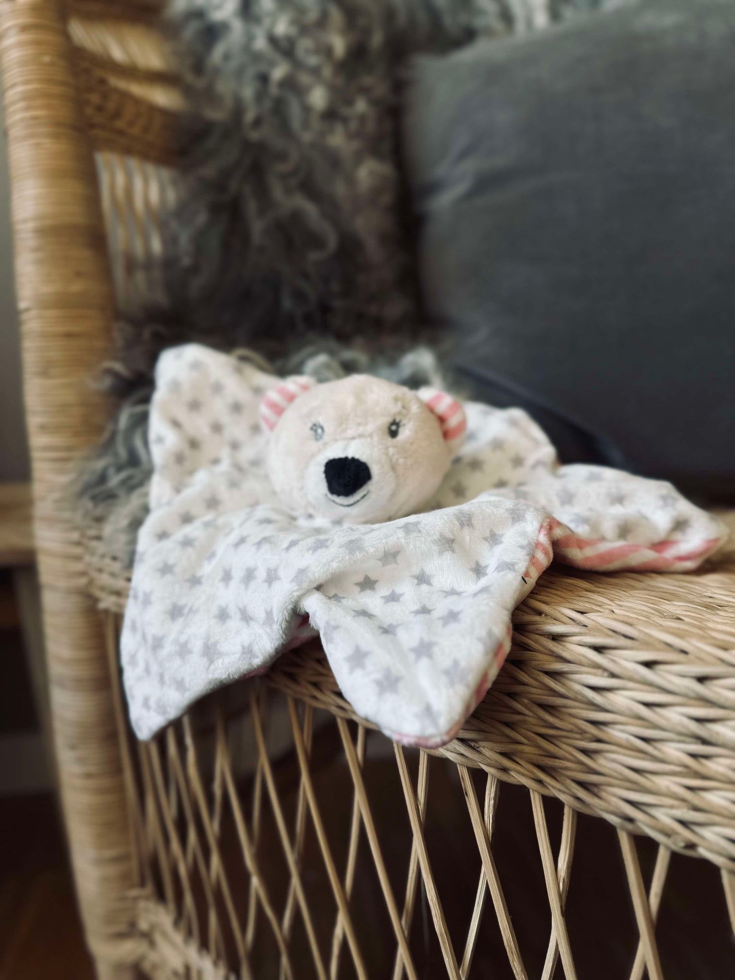 Koseklut til baby - Lyserosa