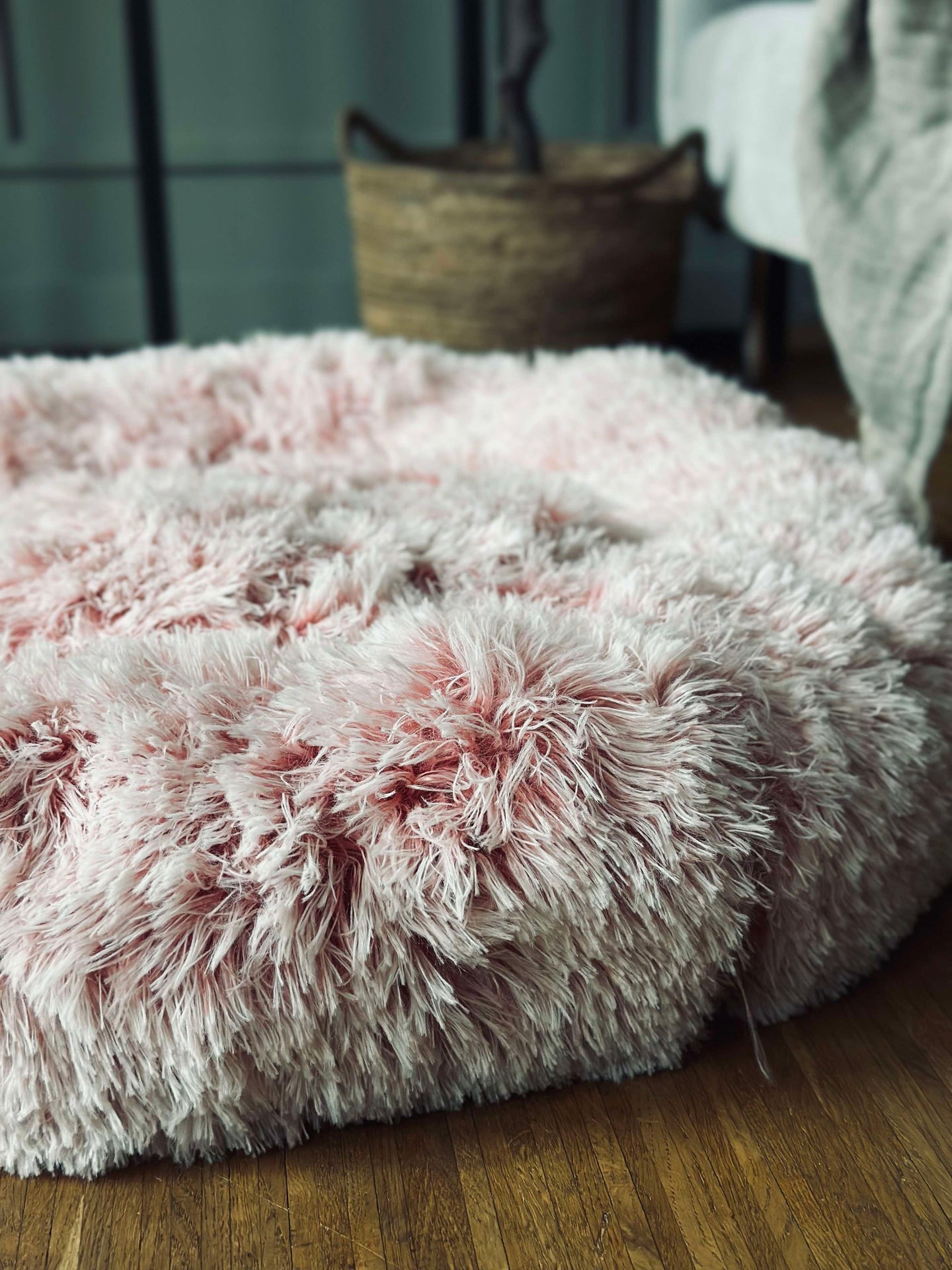 Hundekurv Fluffy - Dia 60 cm Rosa