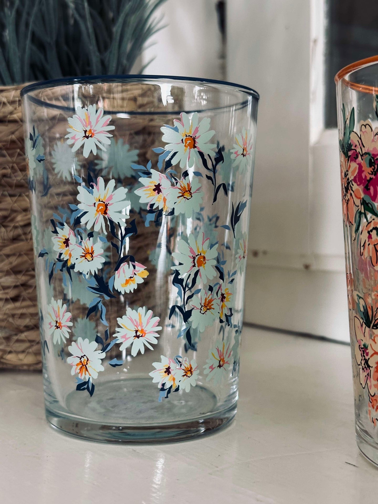 Drikkeglass Flora - pakke med 4 stk