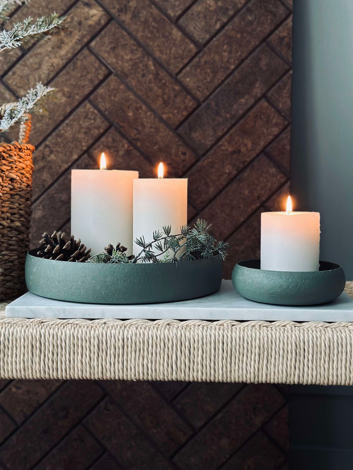 NOVA Serveringsfat 13 cm - Grønn