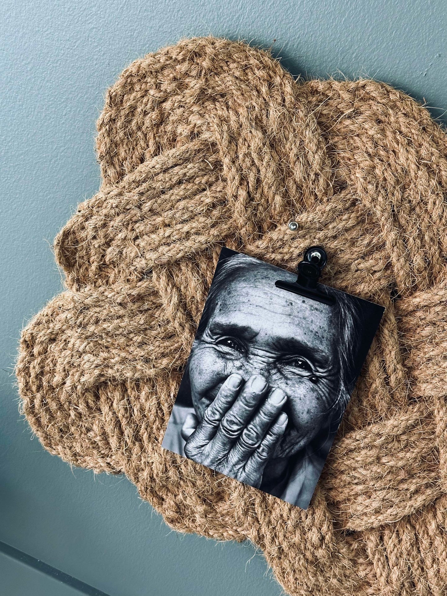 Dørmatte knute Jute 45x75
