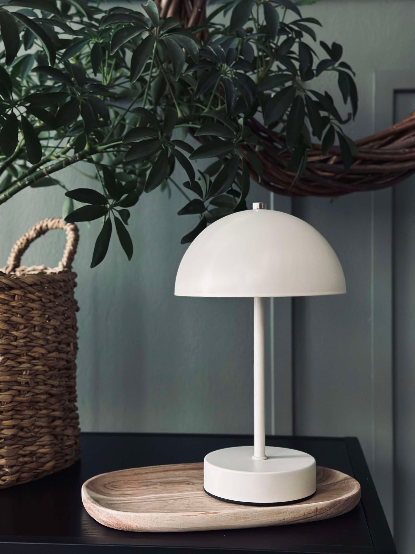 Bordlampe med touch - Hvit