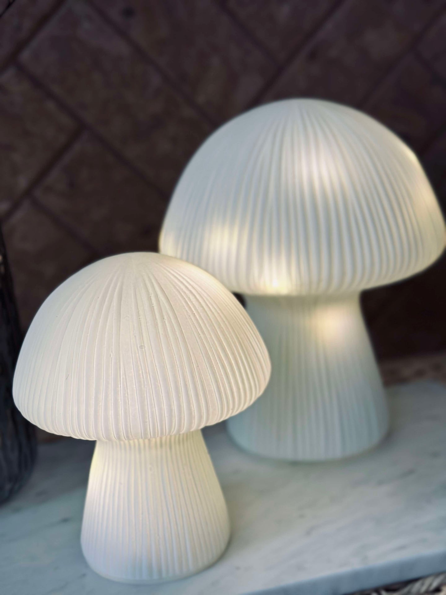 Mushroom Astrid - Hvit 20 cm