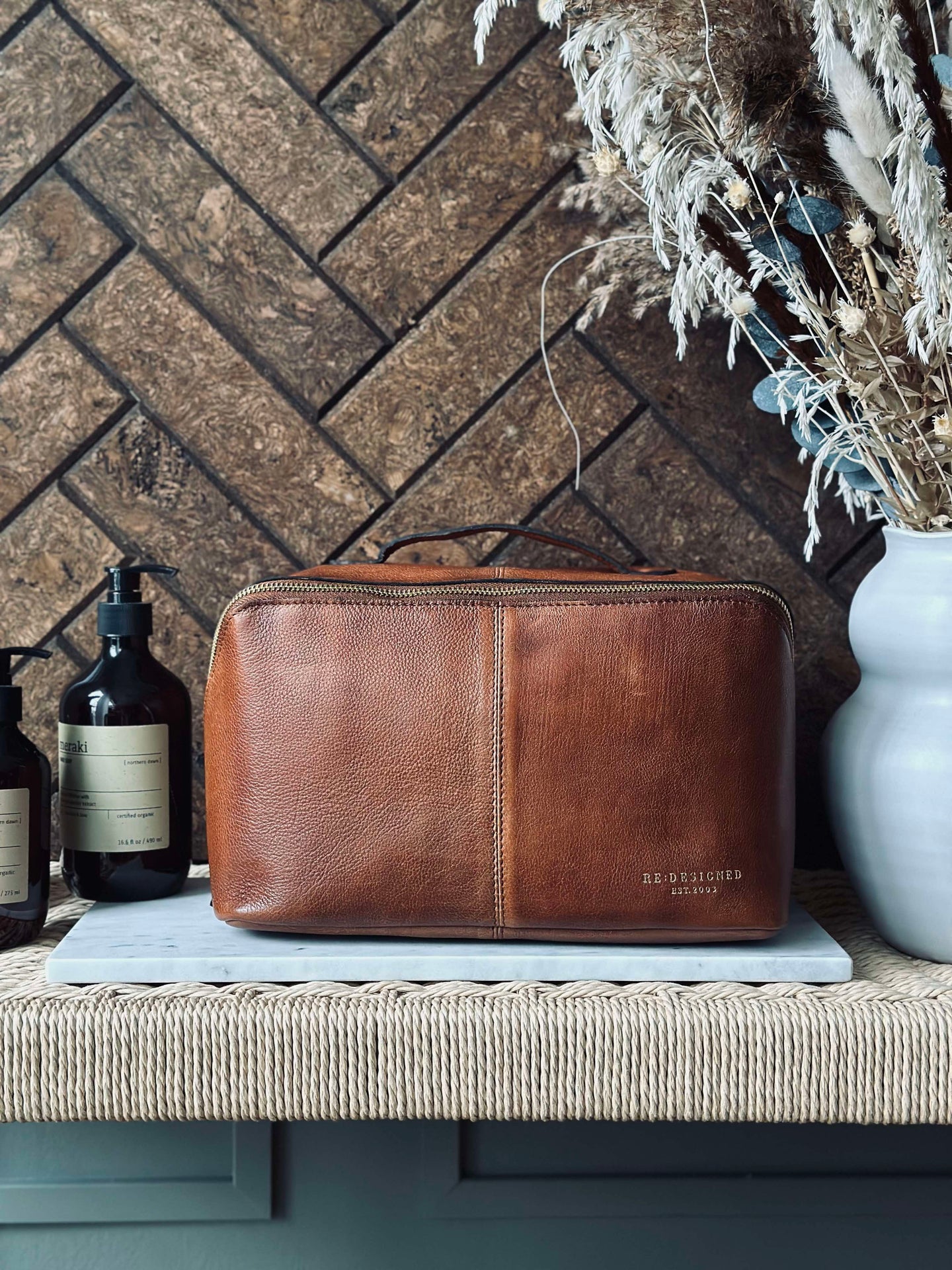 Toalettveske Halima Walnut - Large