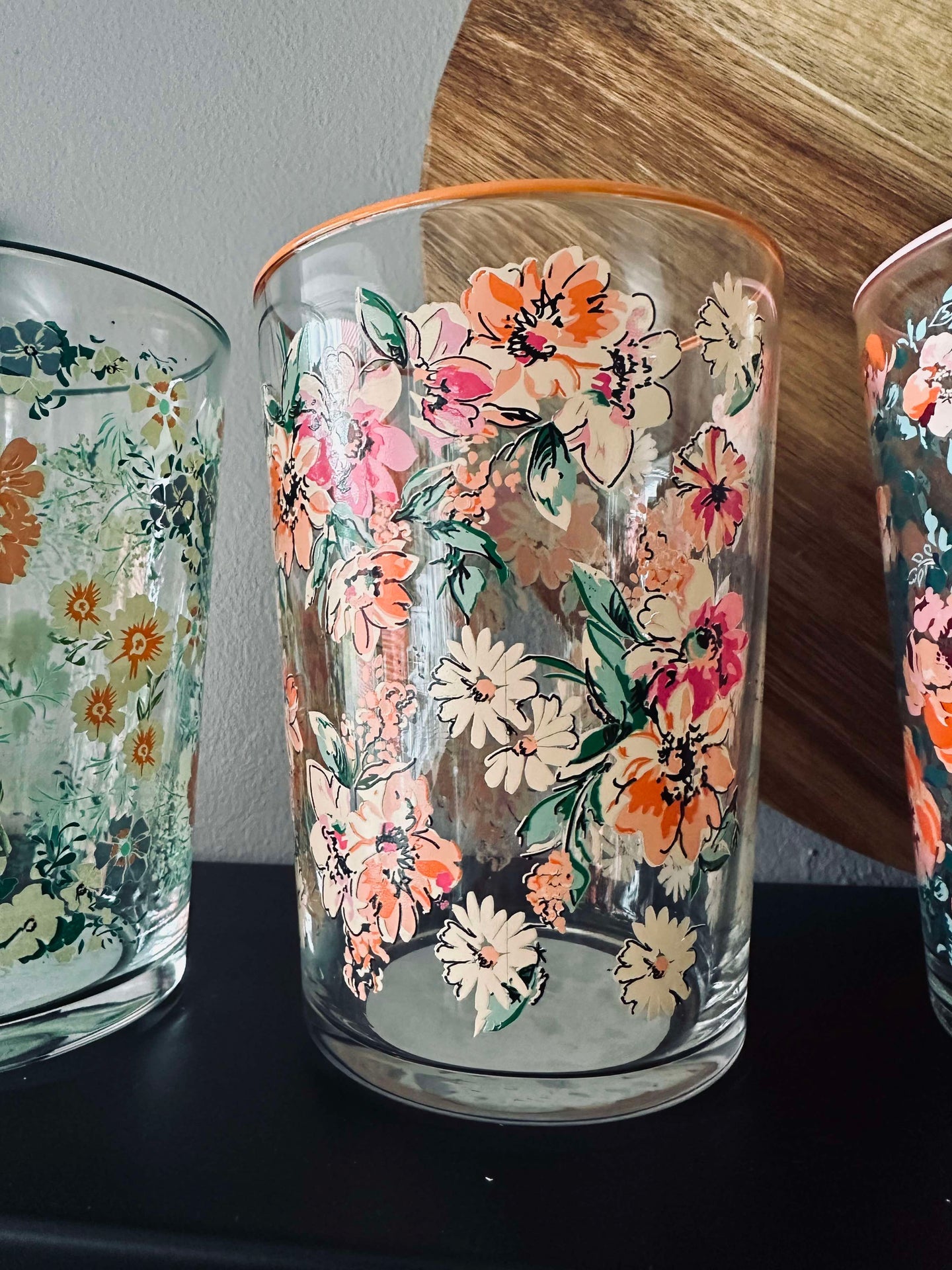 Drikkeglass Flora - pakke med 4 stk