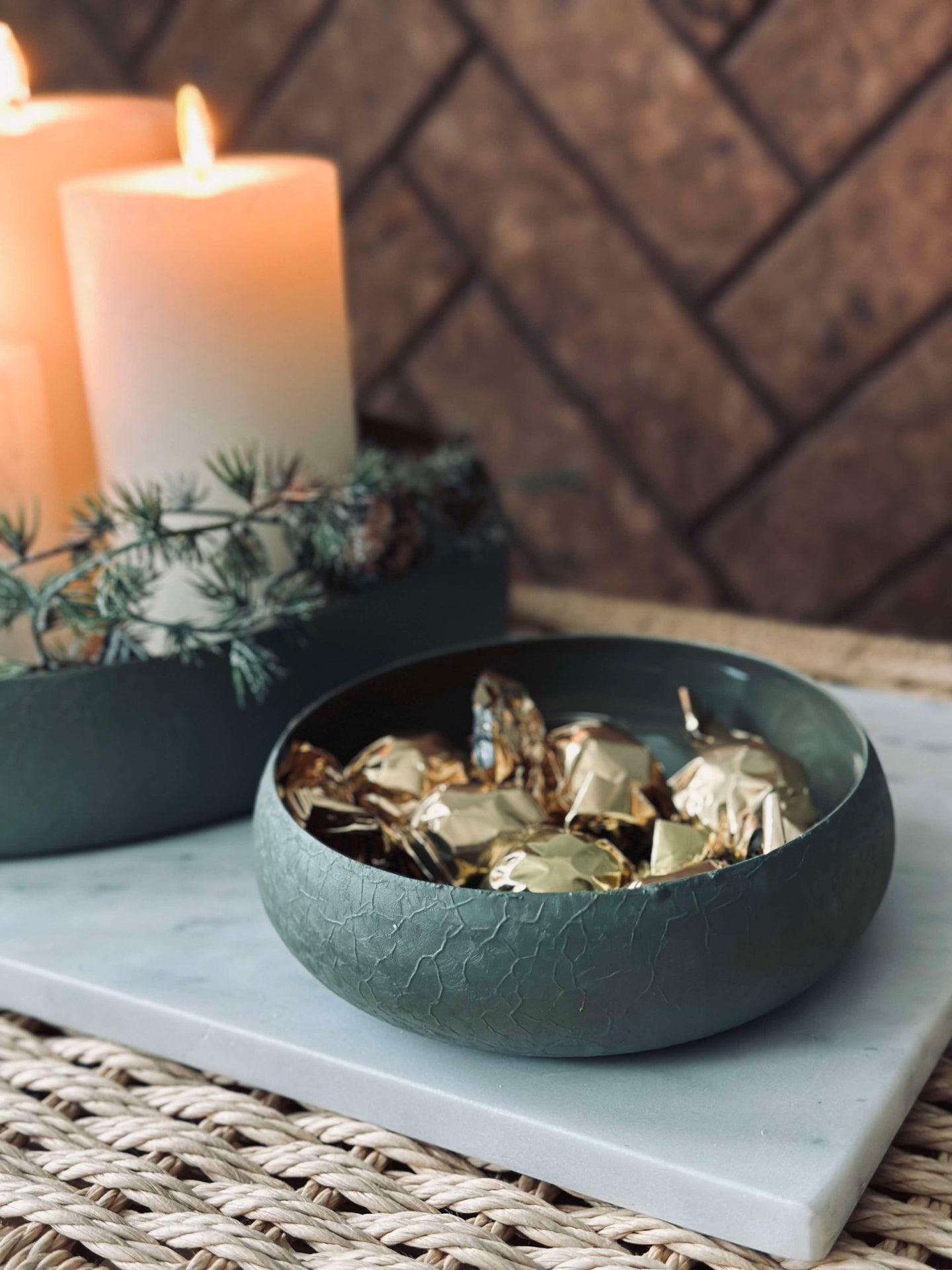 NOVA Serveringsfat 13 cm - Grønn