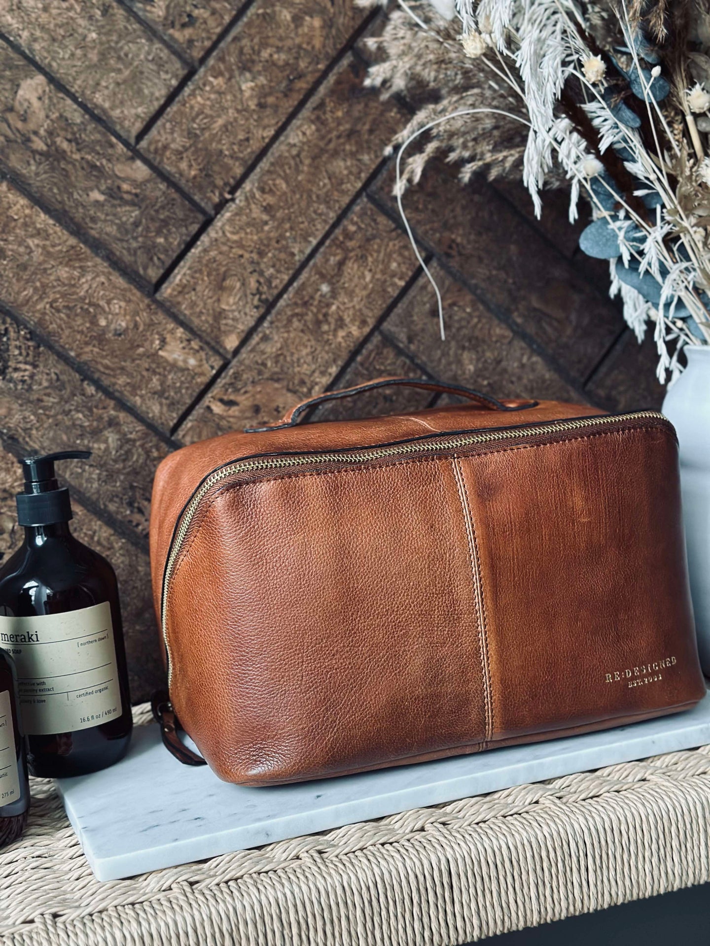 Toalettveske Halima Walnut - Large