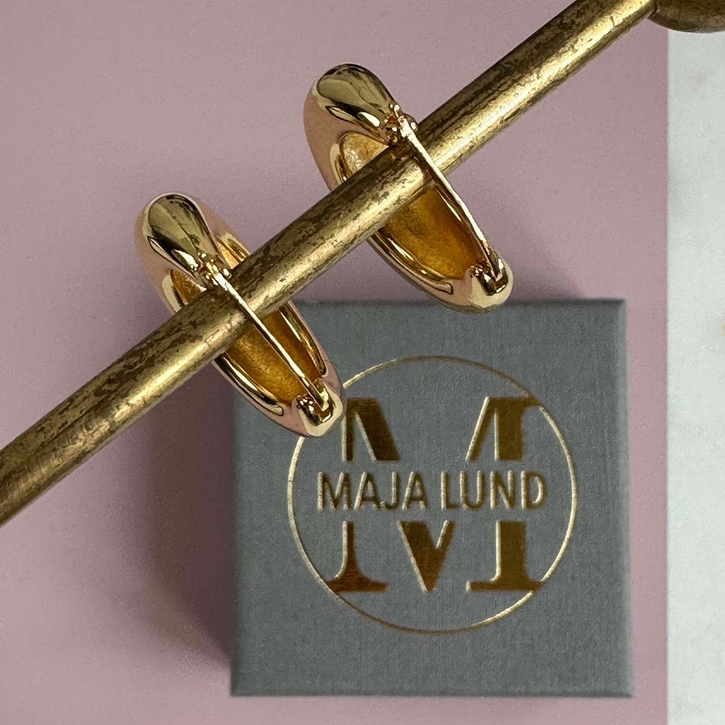Øreringer Baby mini 18K forgylt