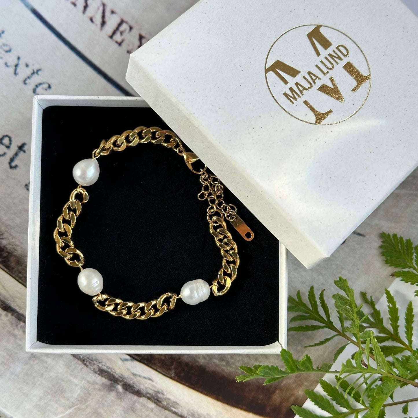 Armbånd Mary forgylt - Vannfast