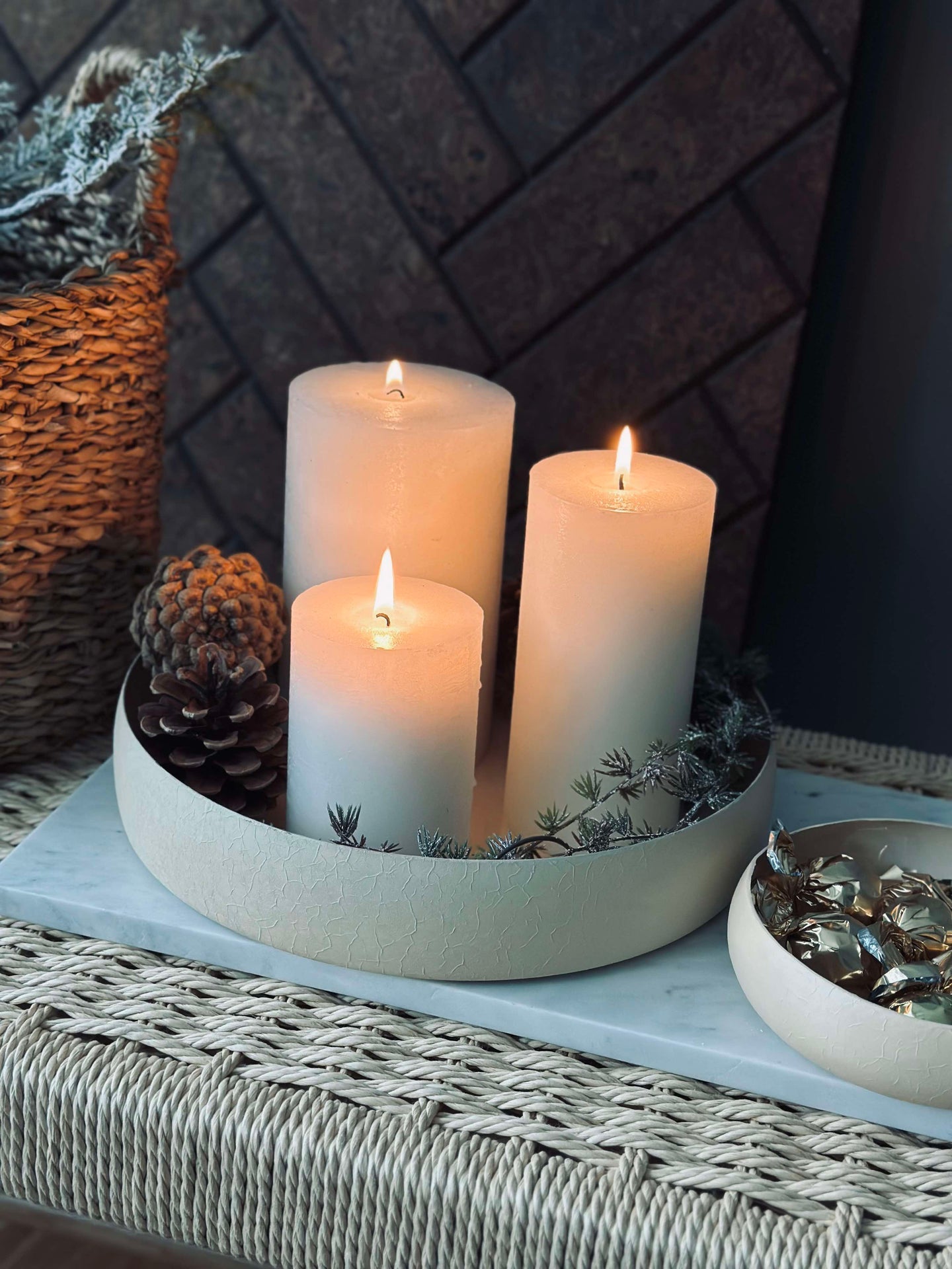 Serveringsfat NOYA 26 cm - Beige