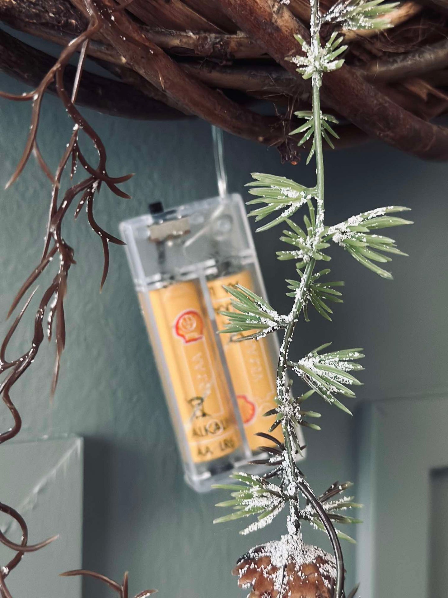 LED-lyslenke med 10 kuler - Rose