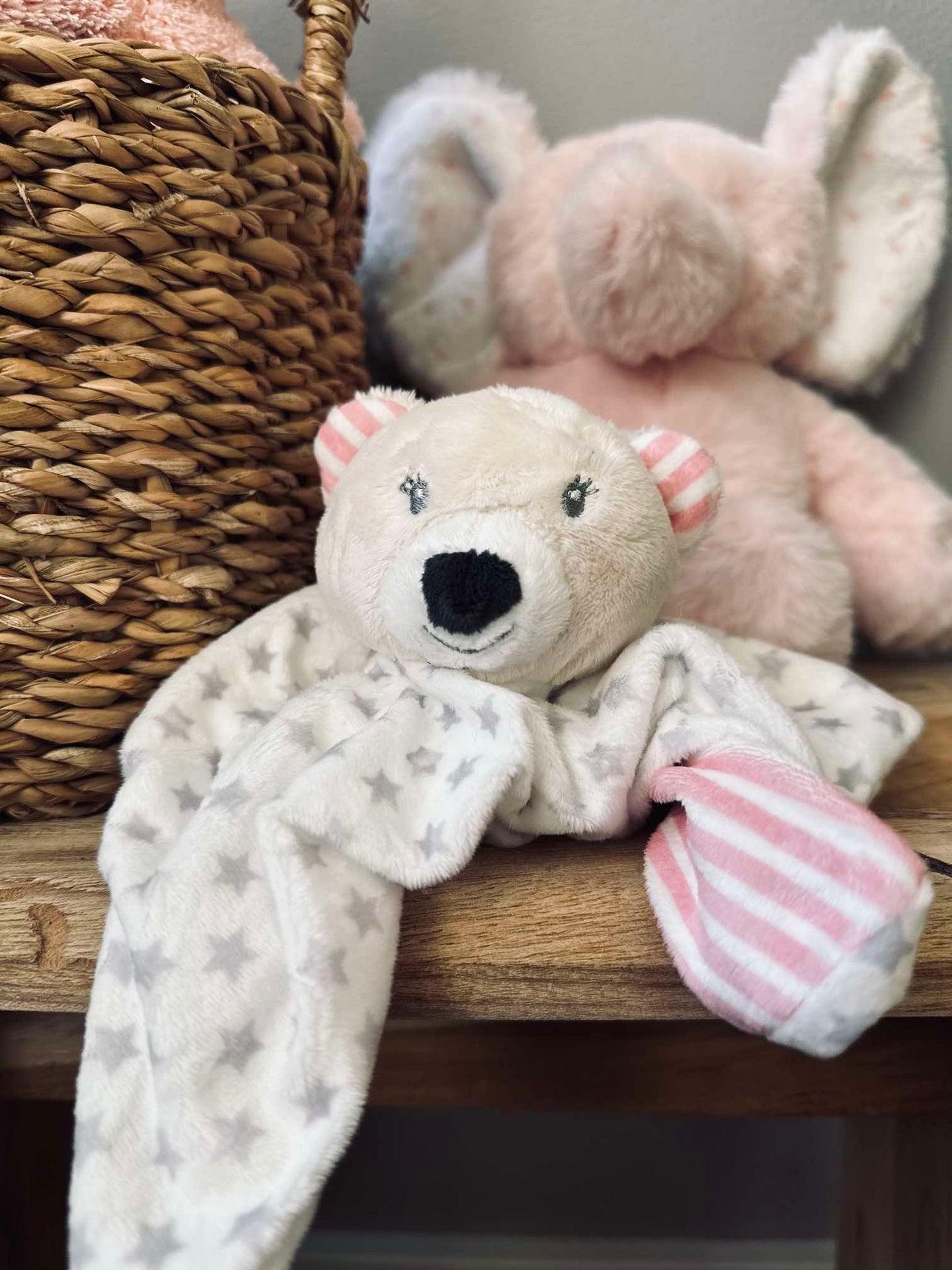 Koseklut til baby - Lyserosa