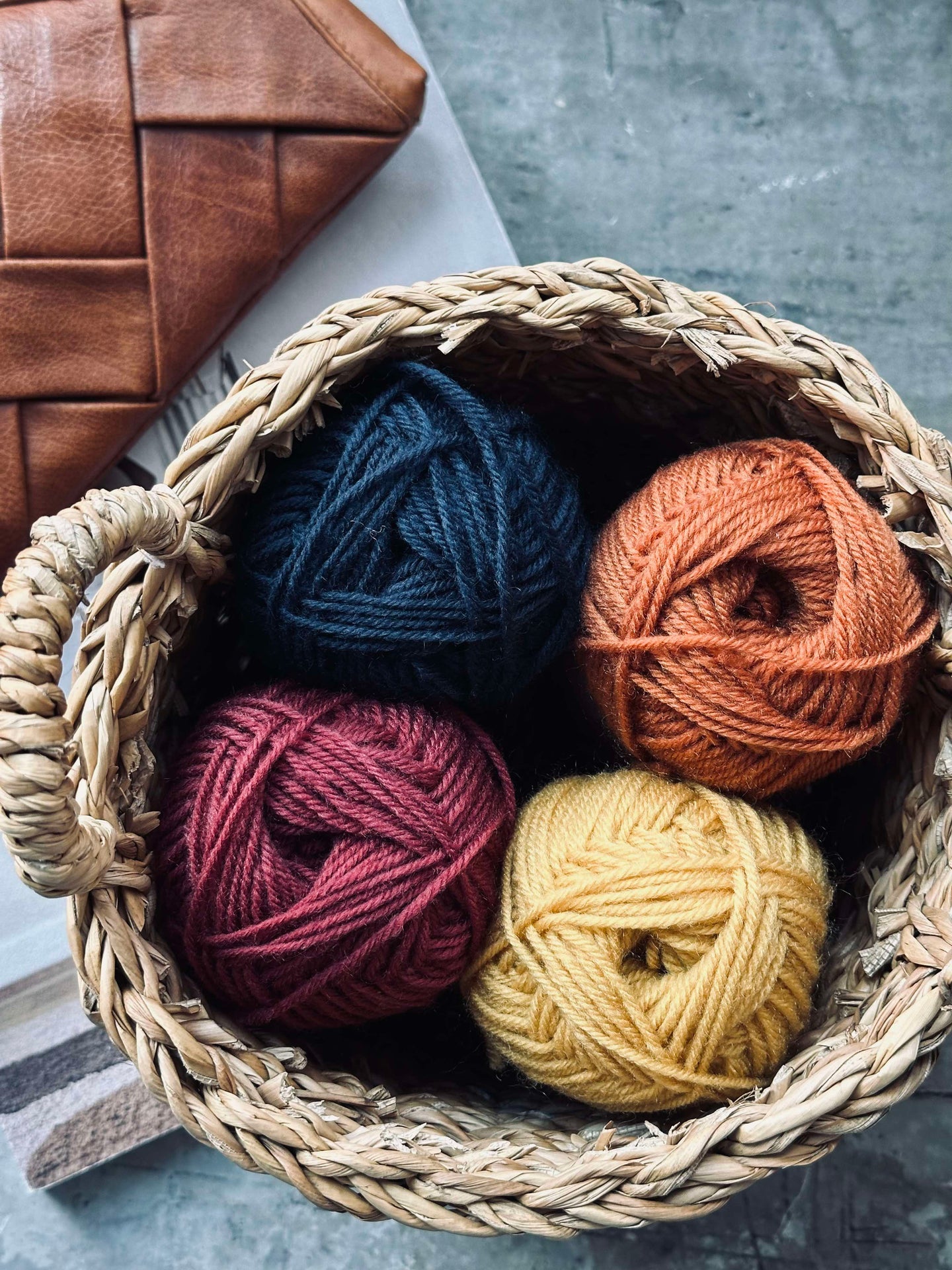 Garn Polyester 50 gram - Rød