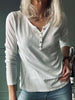 Basisbluse med knapper – White