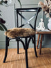 Seteskinn av lammeskinn – Dark brown