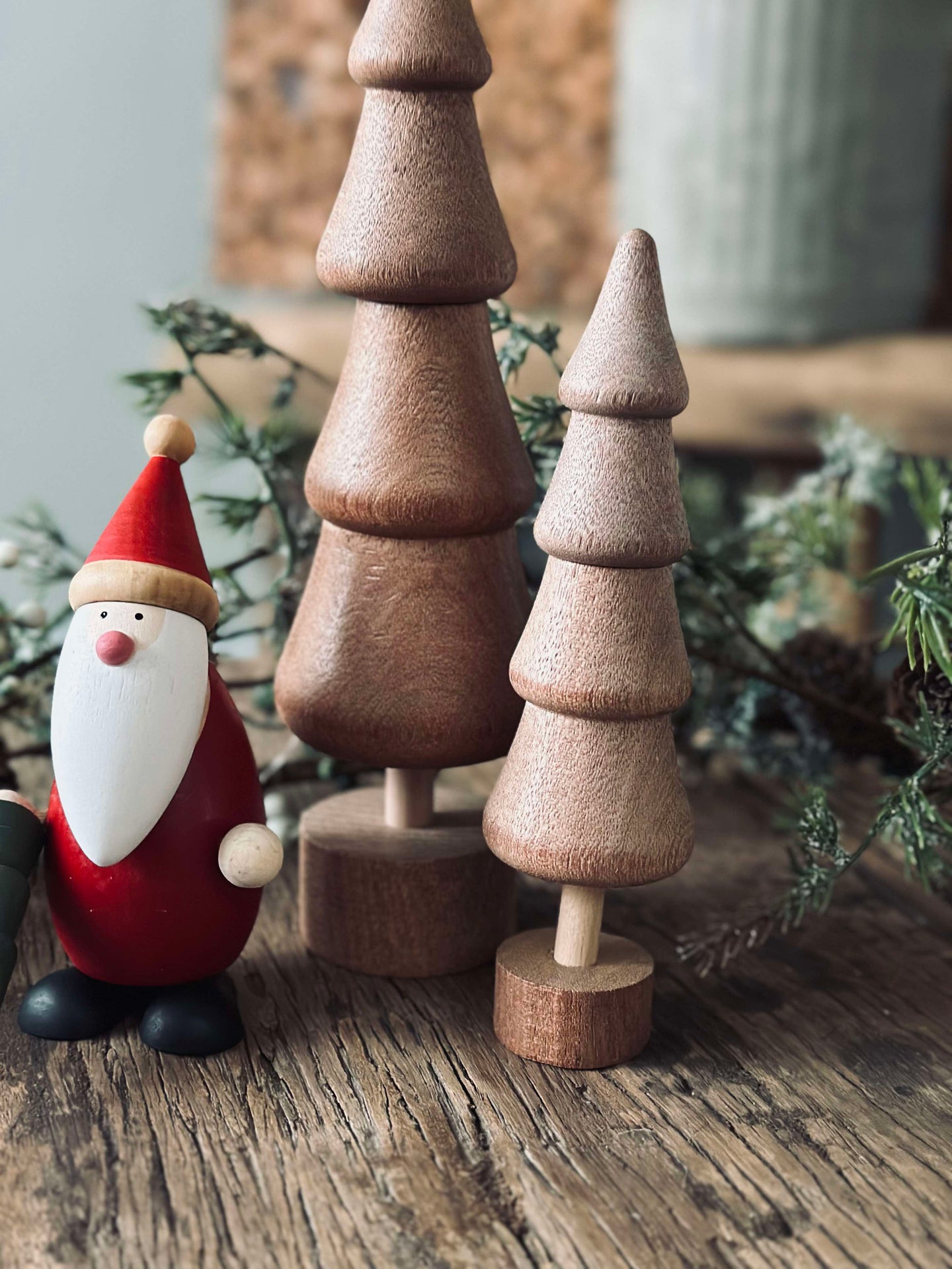 Juletre Wood - Brun small