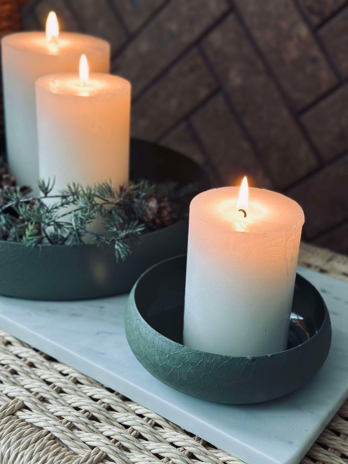 NOYA serveringsfat 26 cm - Grønn