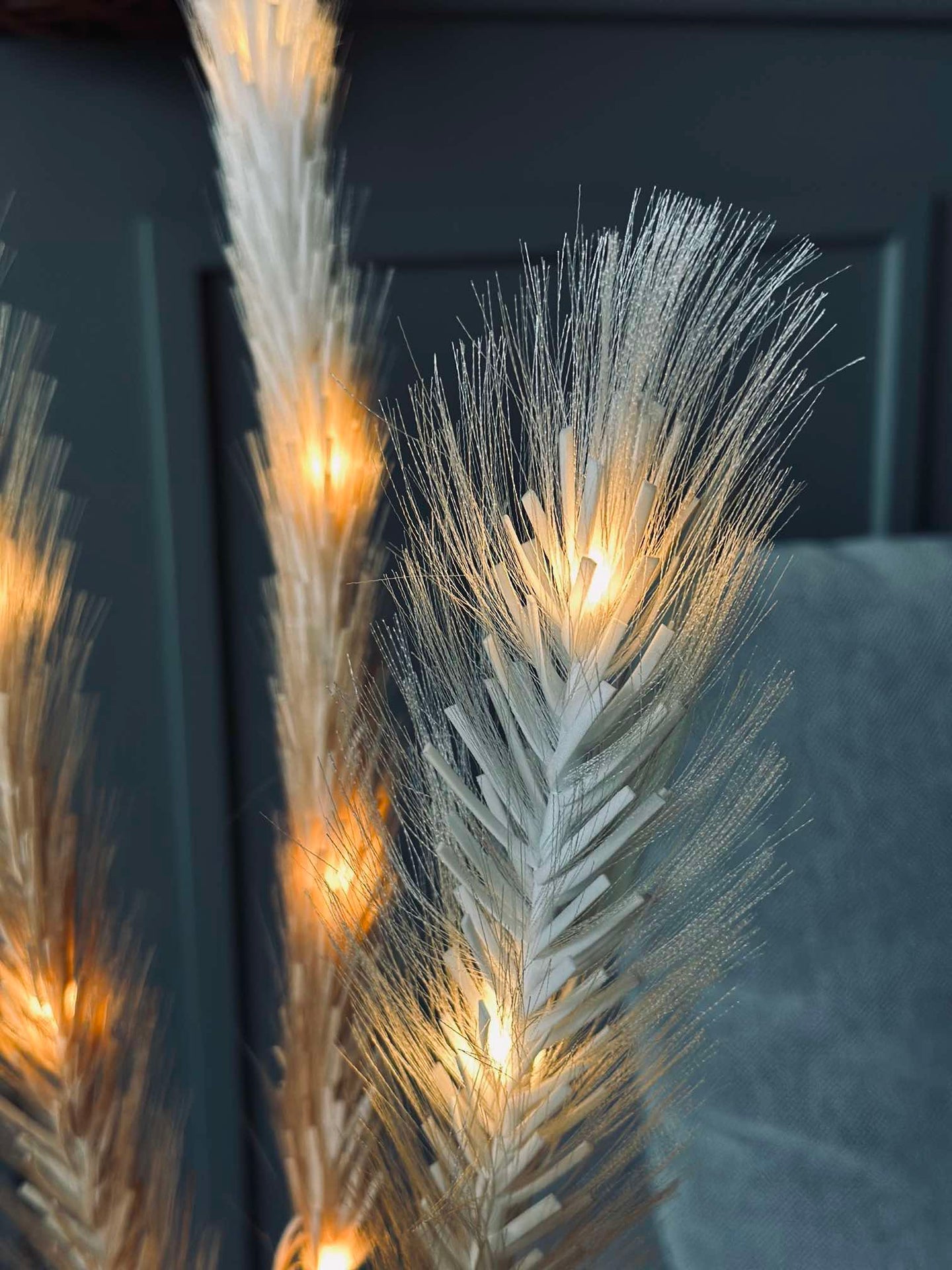 Pampas med LED-lys - 120 cm