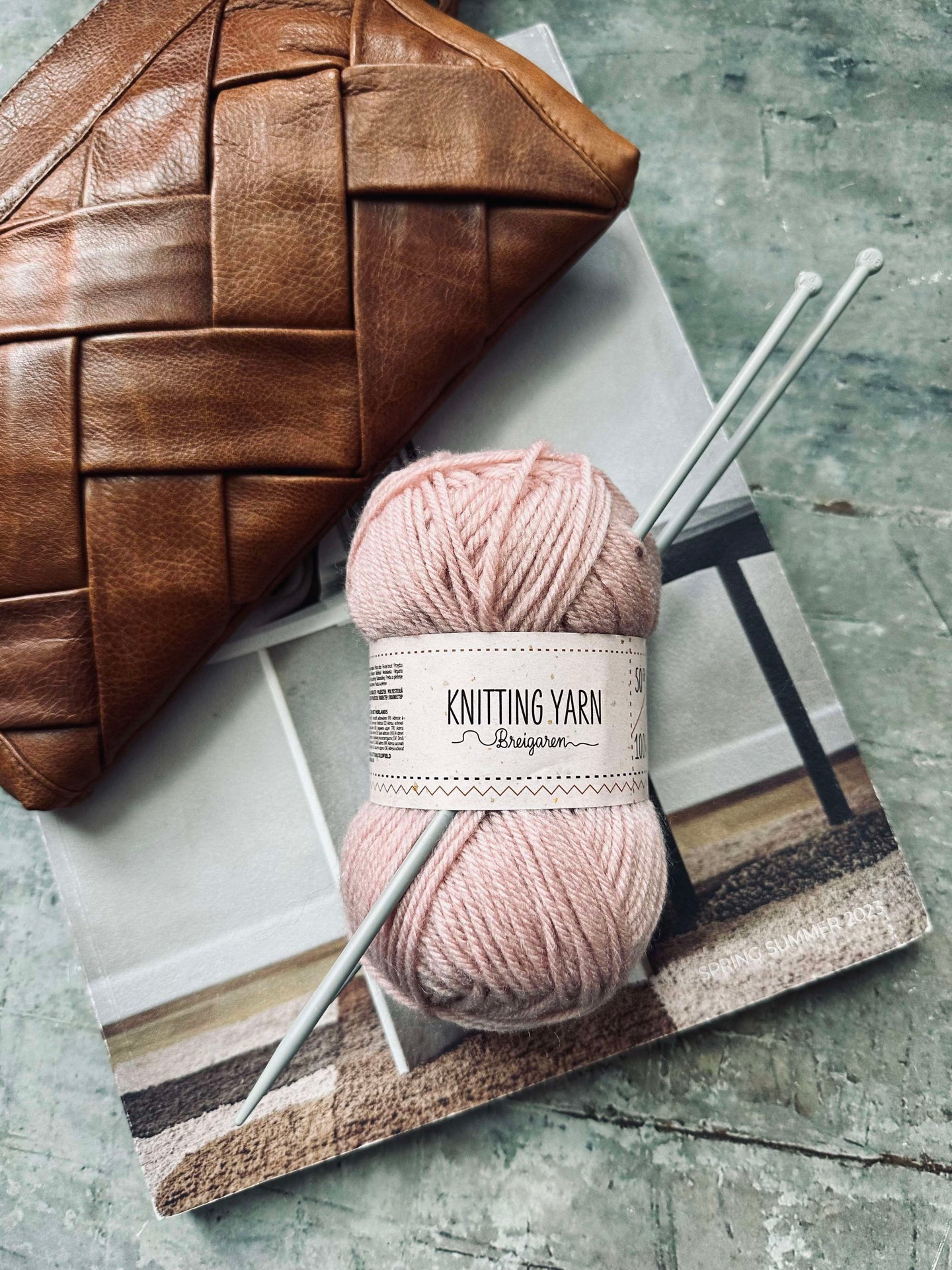 Garn Polyester 50 gram - Rosa