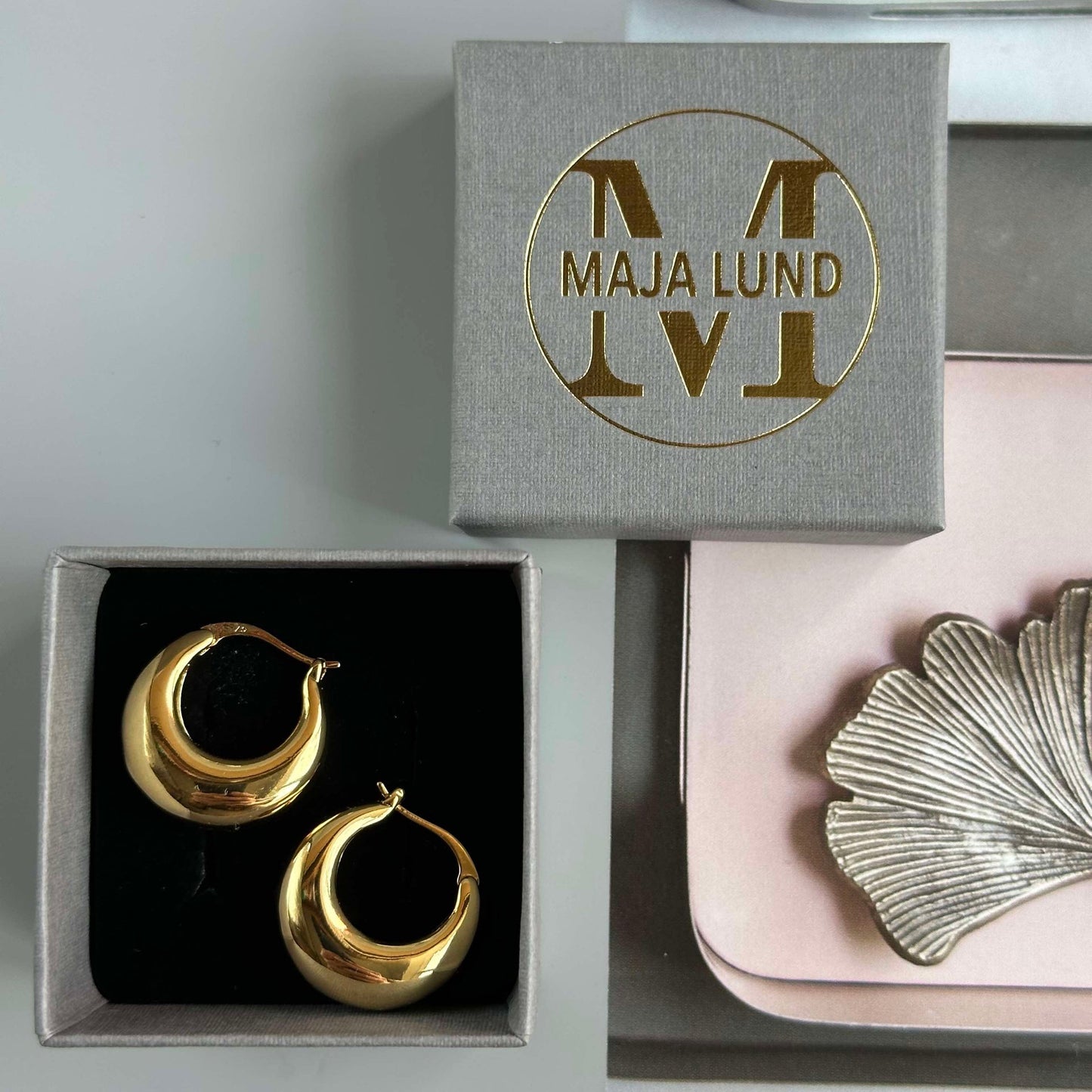 Øreringer Baby mini 18K forgylt