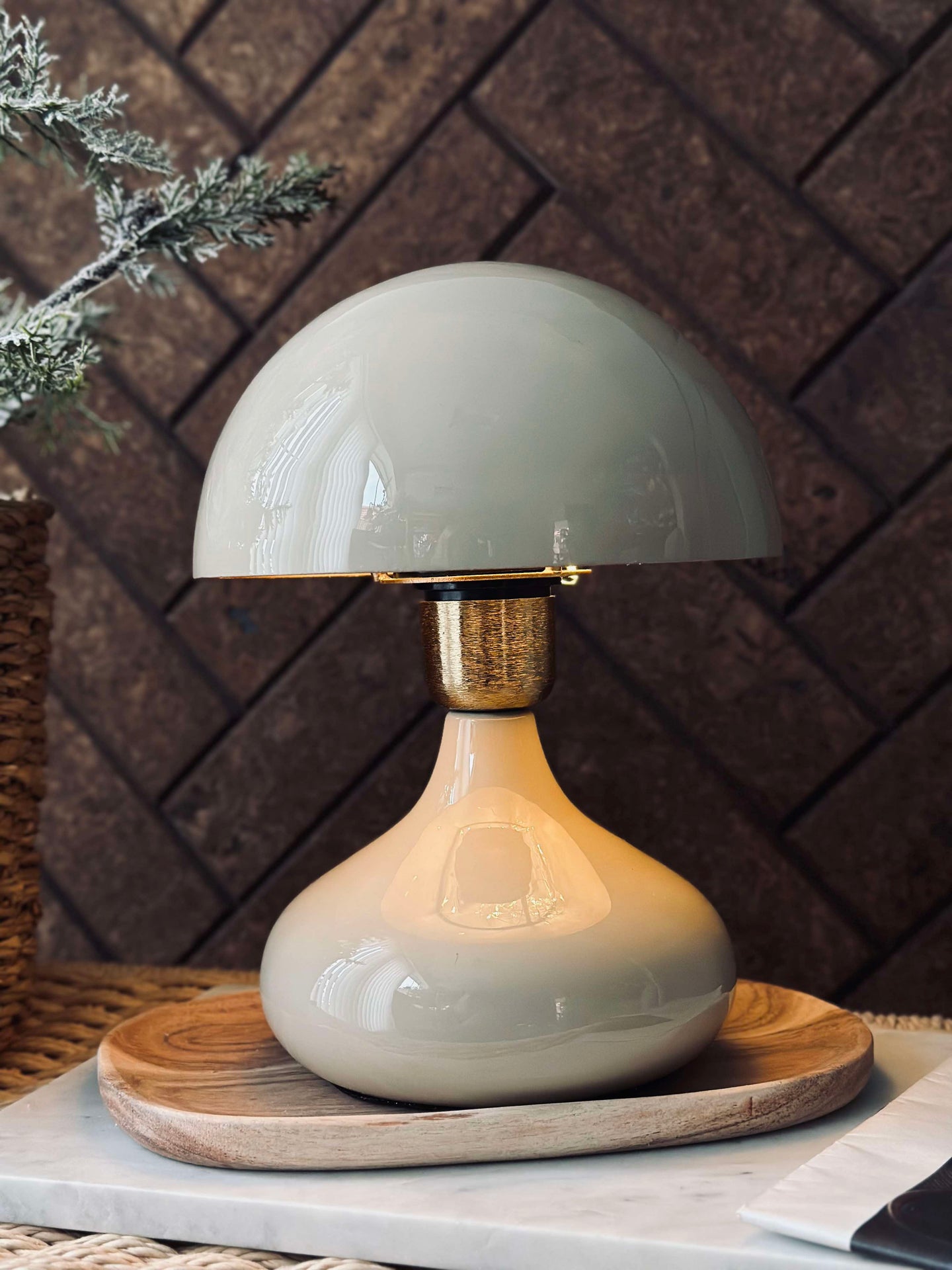 Bordlampe NOYA - Beige