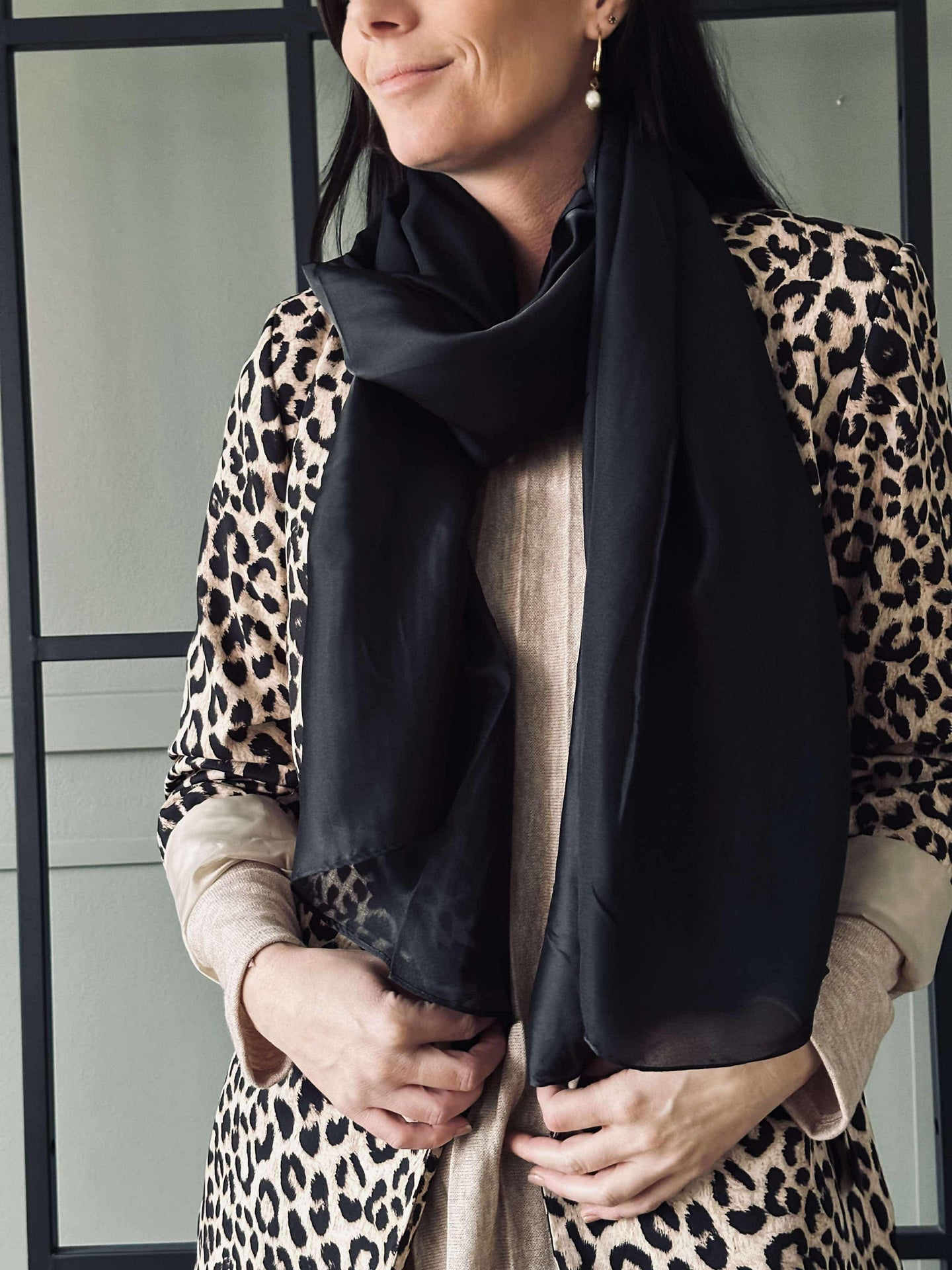 Skjerf Silky Black