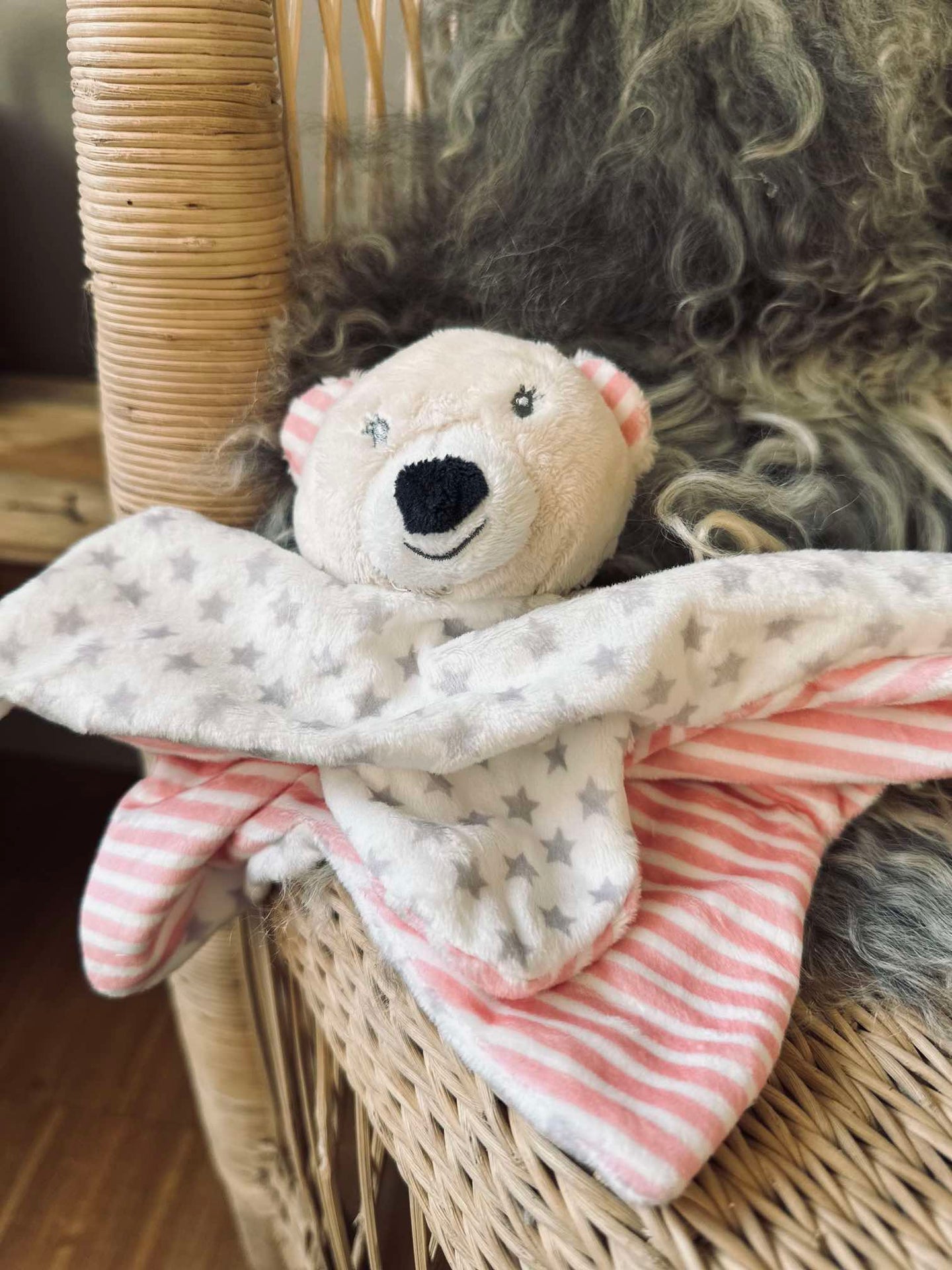 Koseklut til baby - Lyserosa