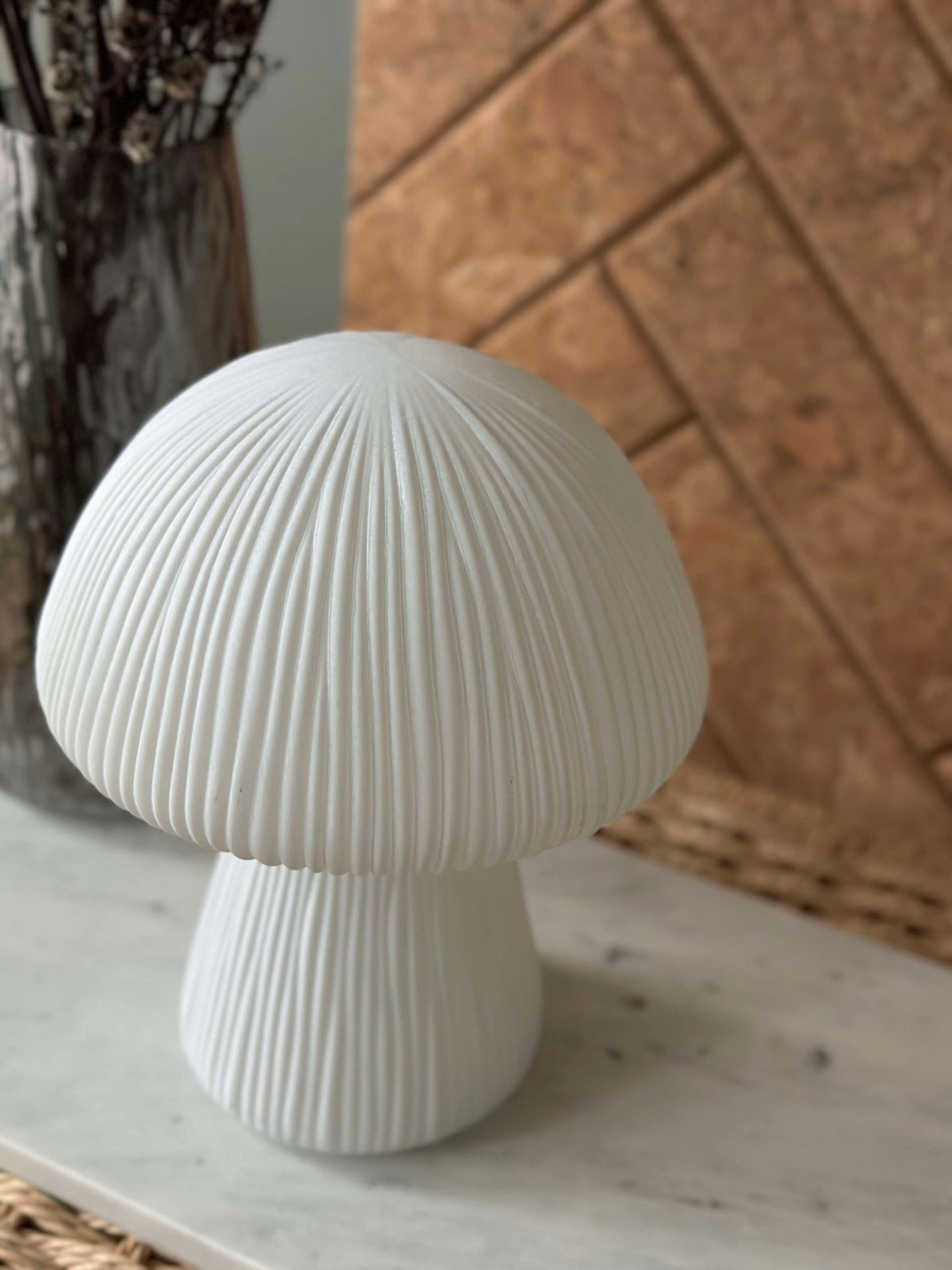 Mushroom Astrid - Hvit 20 cm