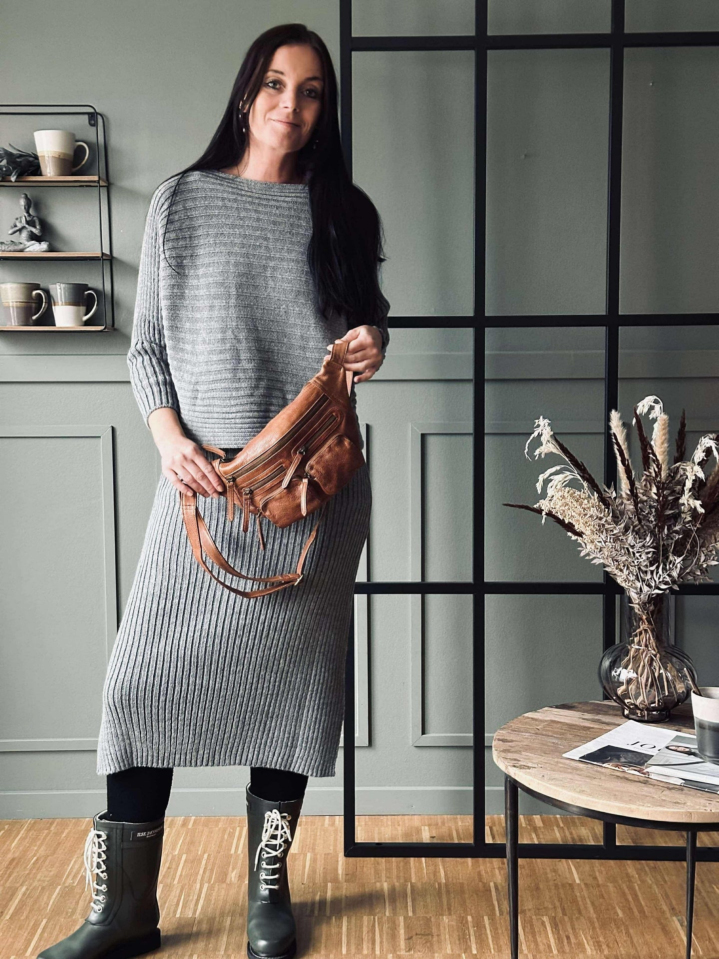 Strikkesett Clara Grey