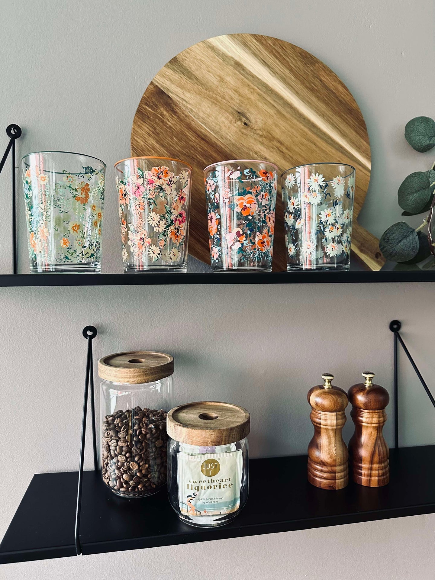 Drikkeglass Flora - pakke med 4 stk