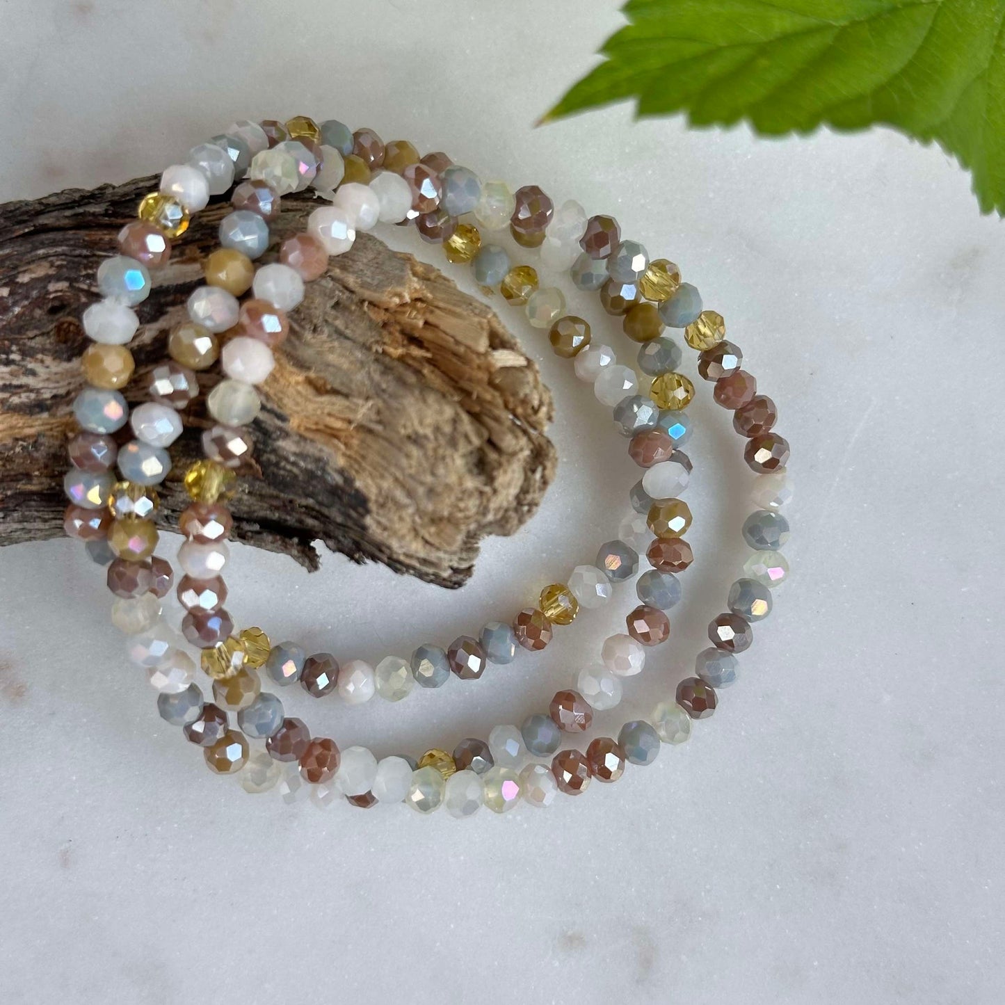 Armbånd ANNA Nature - Sett med 3 stk