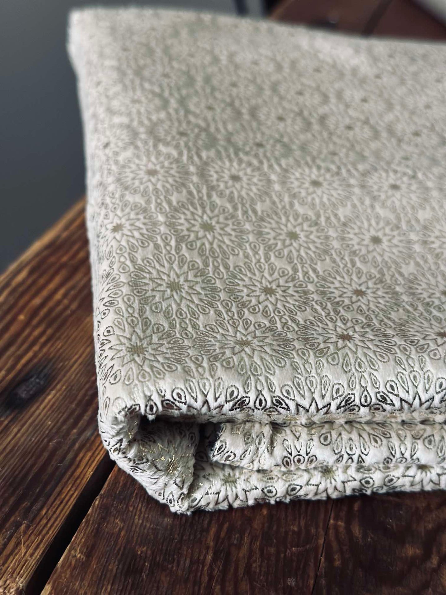 Duk Velour 145x250 cm - Lys beige