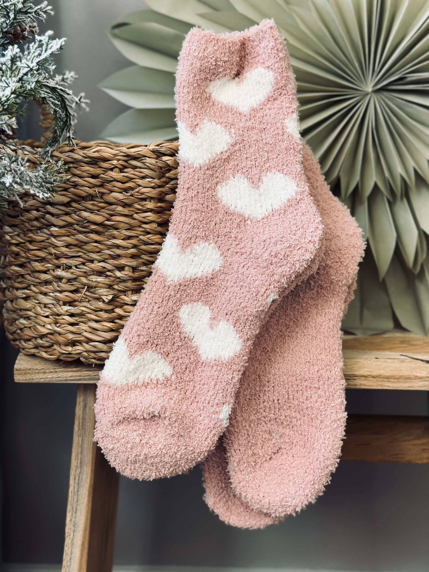 Strømper Fluffy Rose - Sett med 2 par