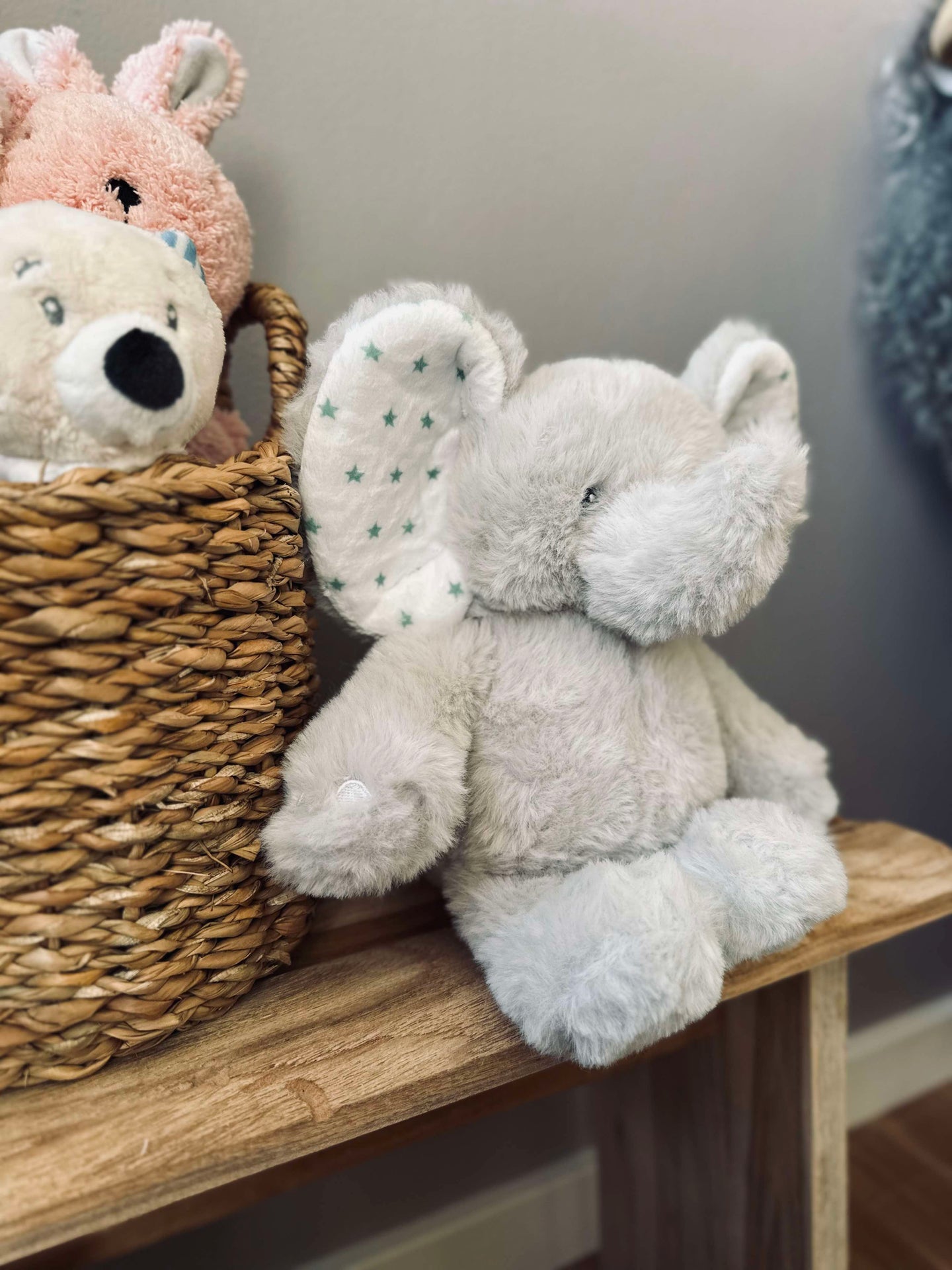 Bamse Elefant - 25cm - Grå