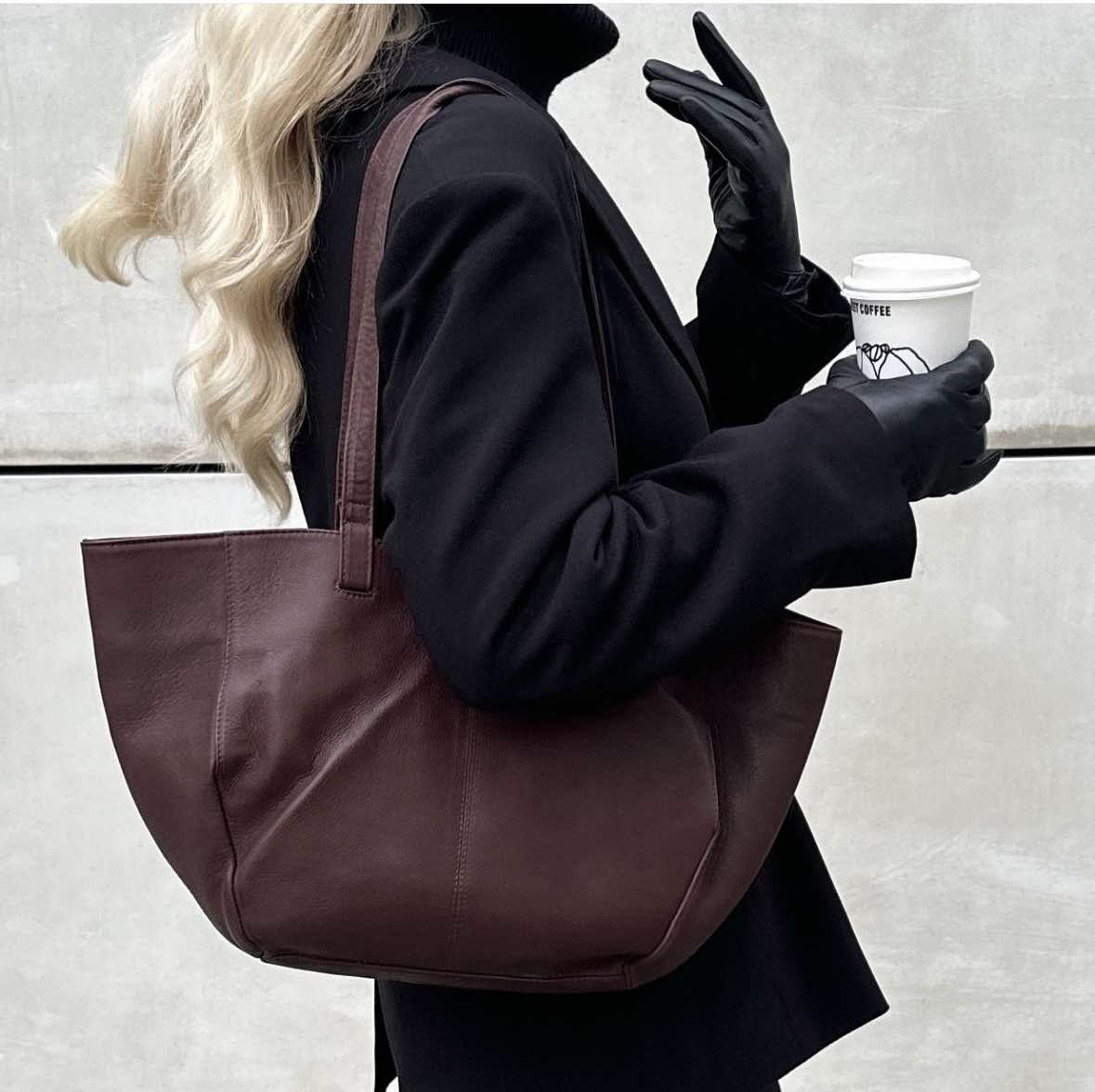 Shopper Aura – Brun skinn