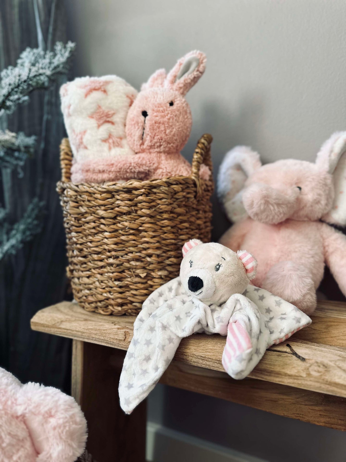 Koseklut til baby - Lyserosa