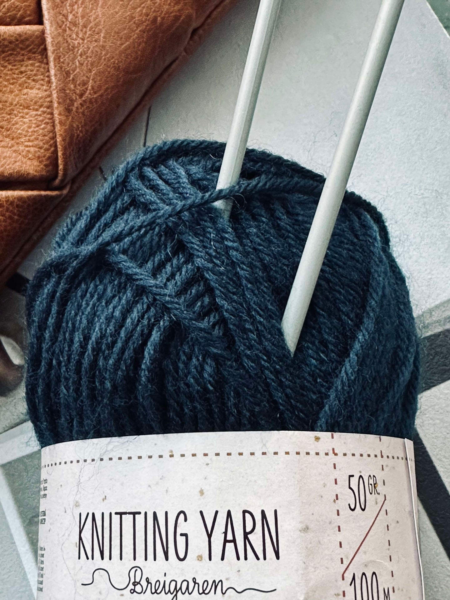 Garn Polyester 50 gram - Navy