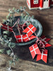 Flaggirlande i tre - 10 flagg