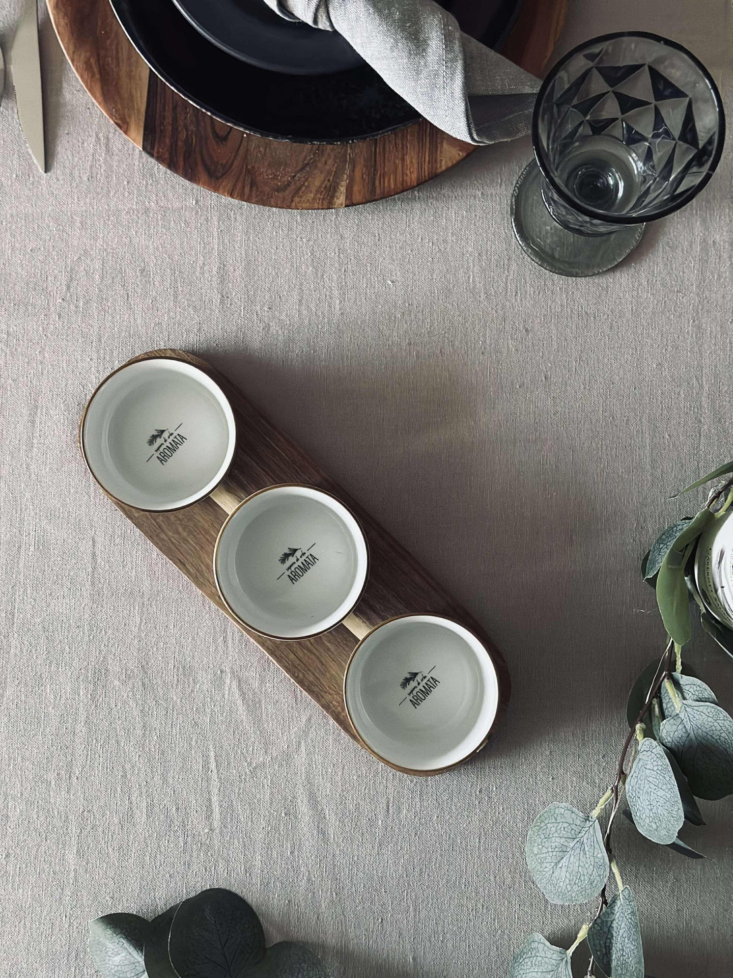 Tapas - 3 skåler og fat