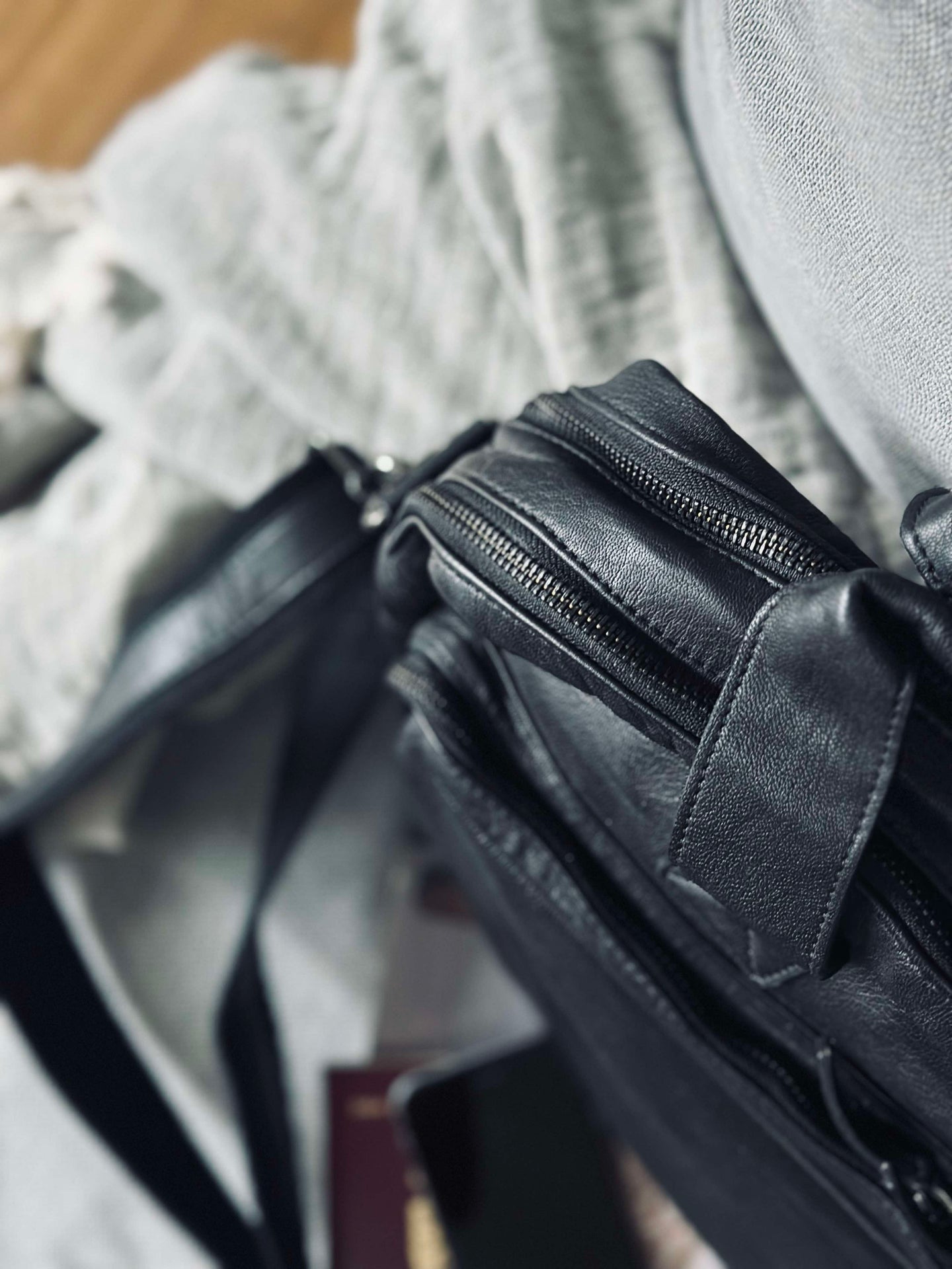 Arbeidsveske - Black Cow leather