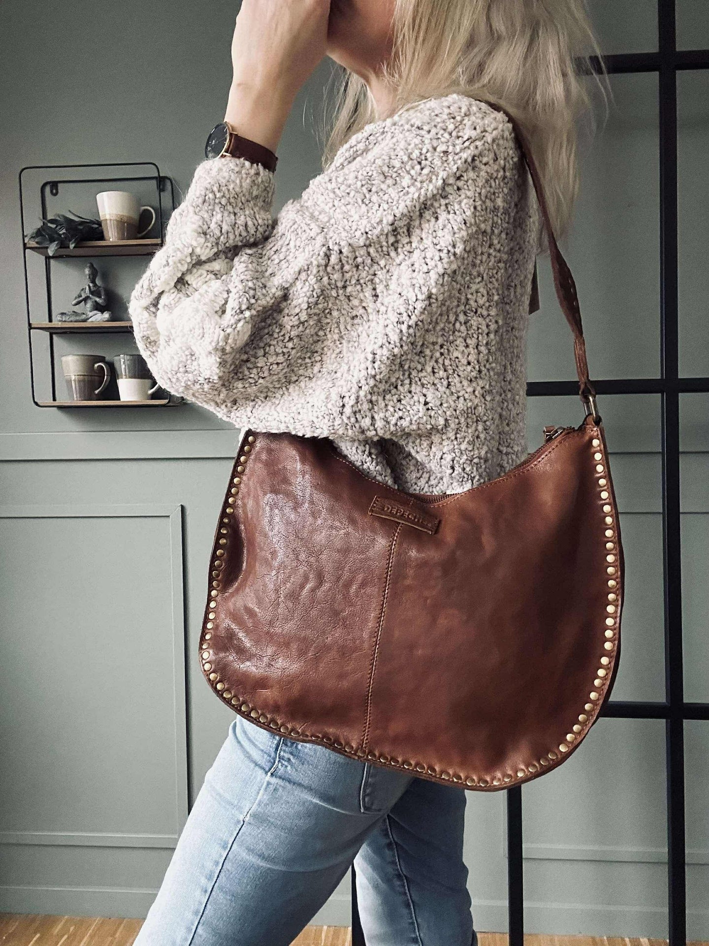 Skulderveske Celia Cognac