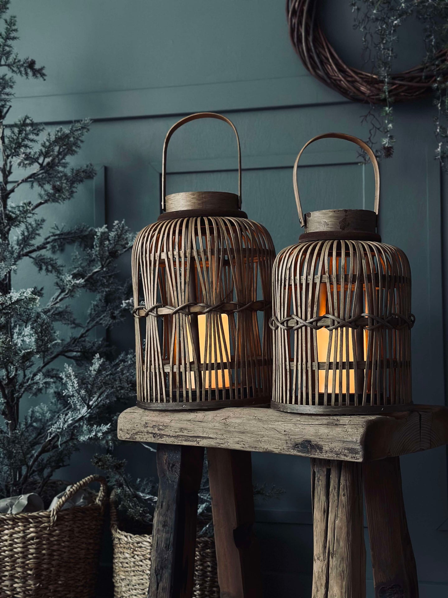 Lanterne med LED-lys - Liten