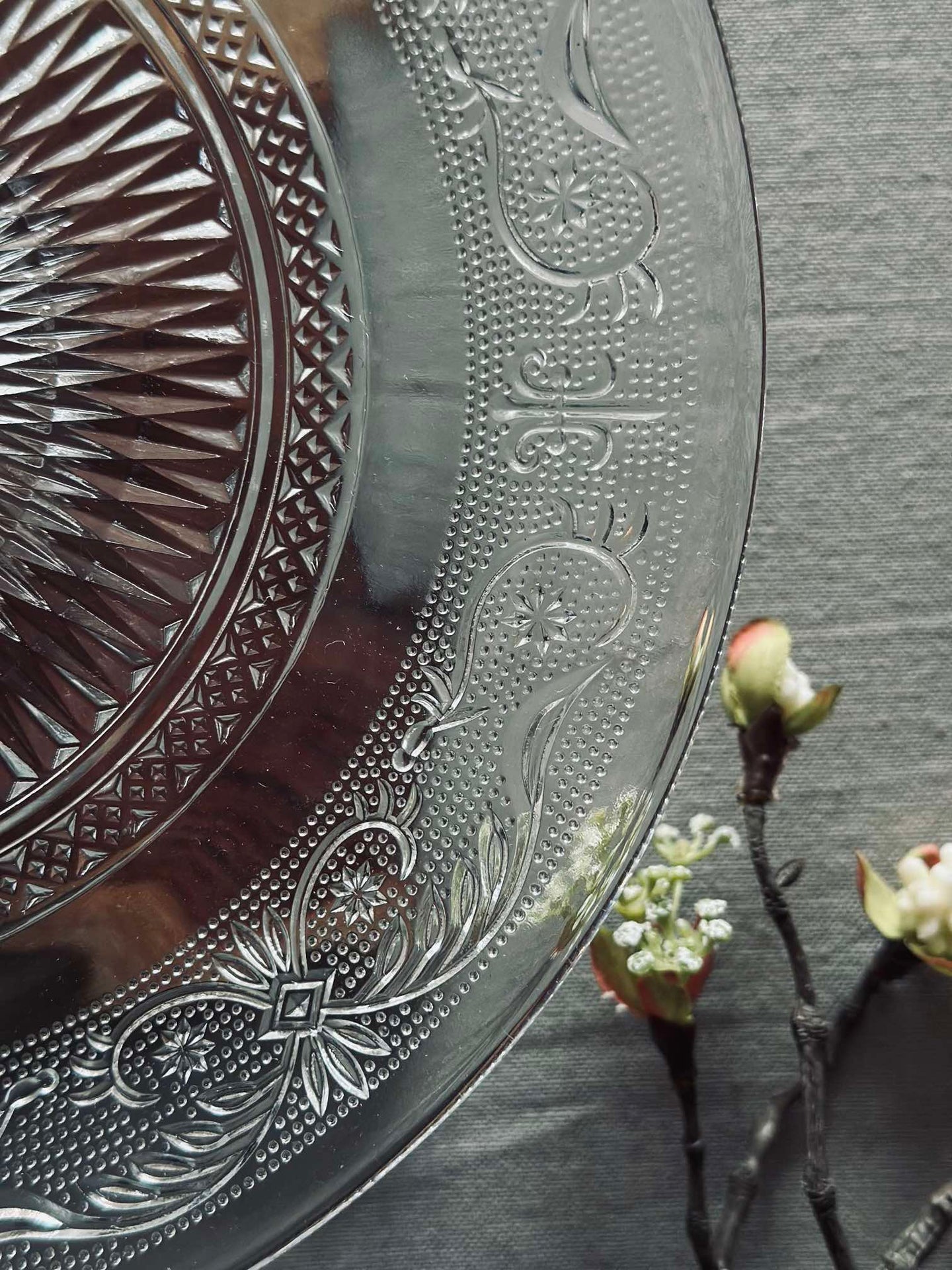 Kakefat i glass 25 cm