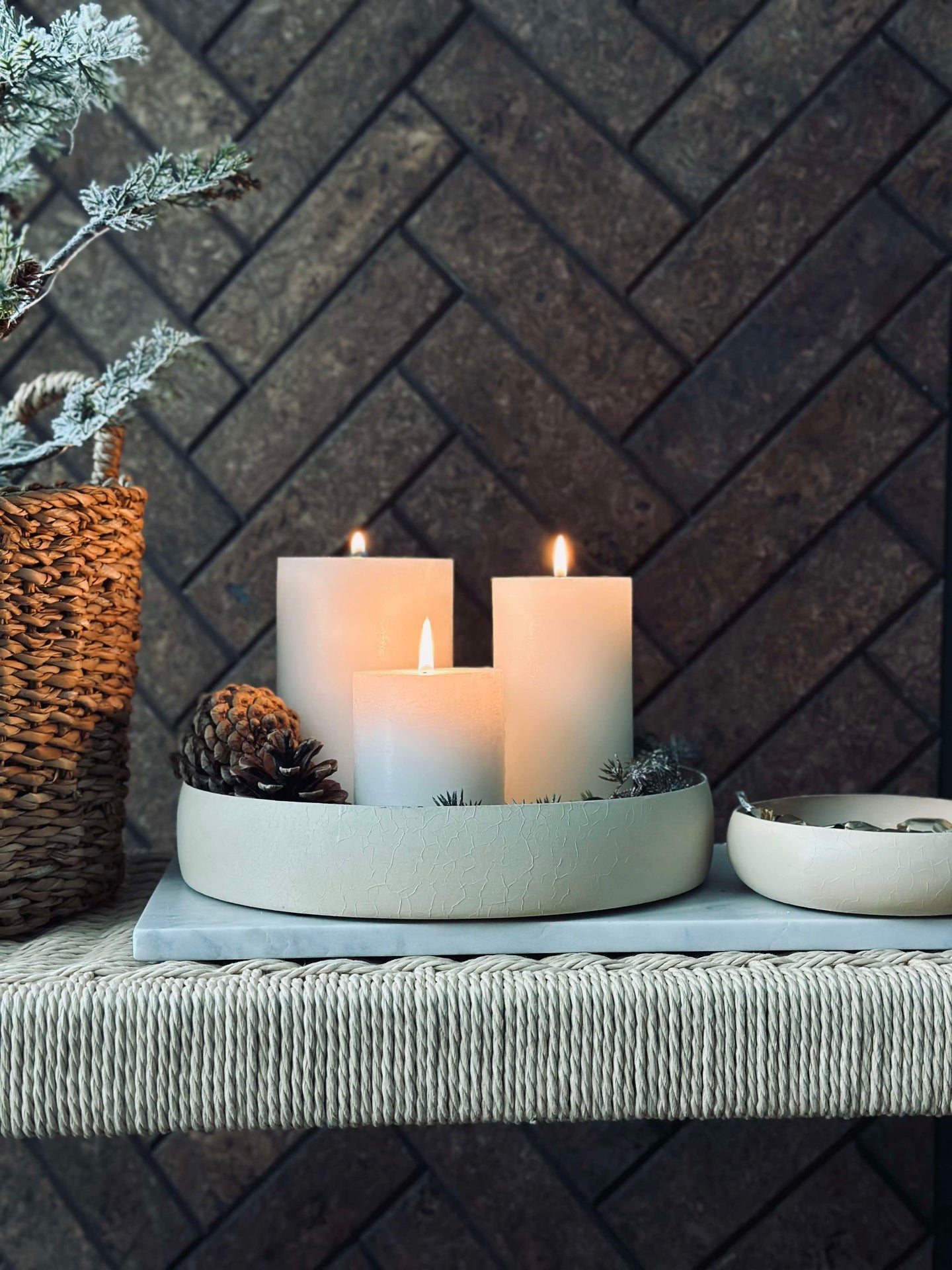 Serveringsfat NOYA 26 cm - Beige