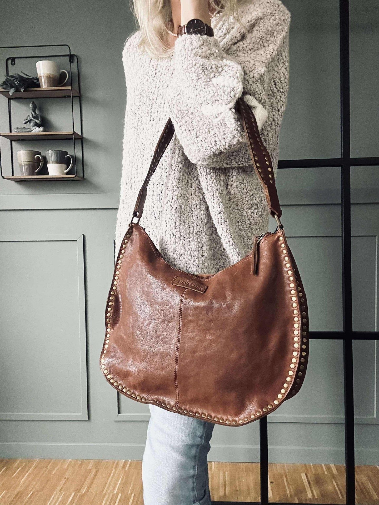 Skulderveske Celia Cognac