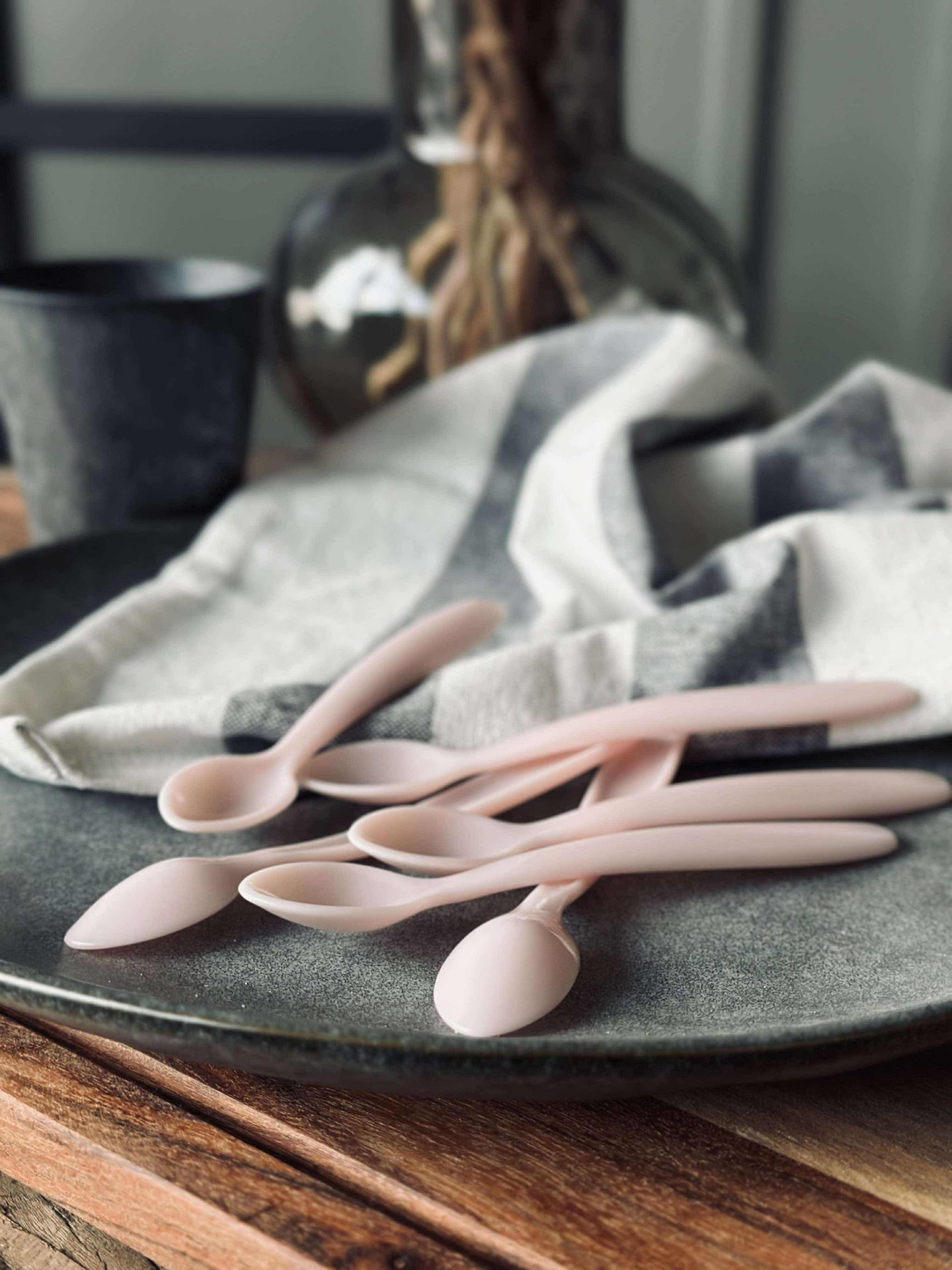 Babyskjeer - Rosa - 6 stk.