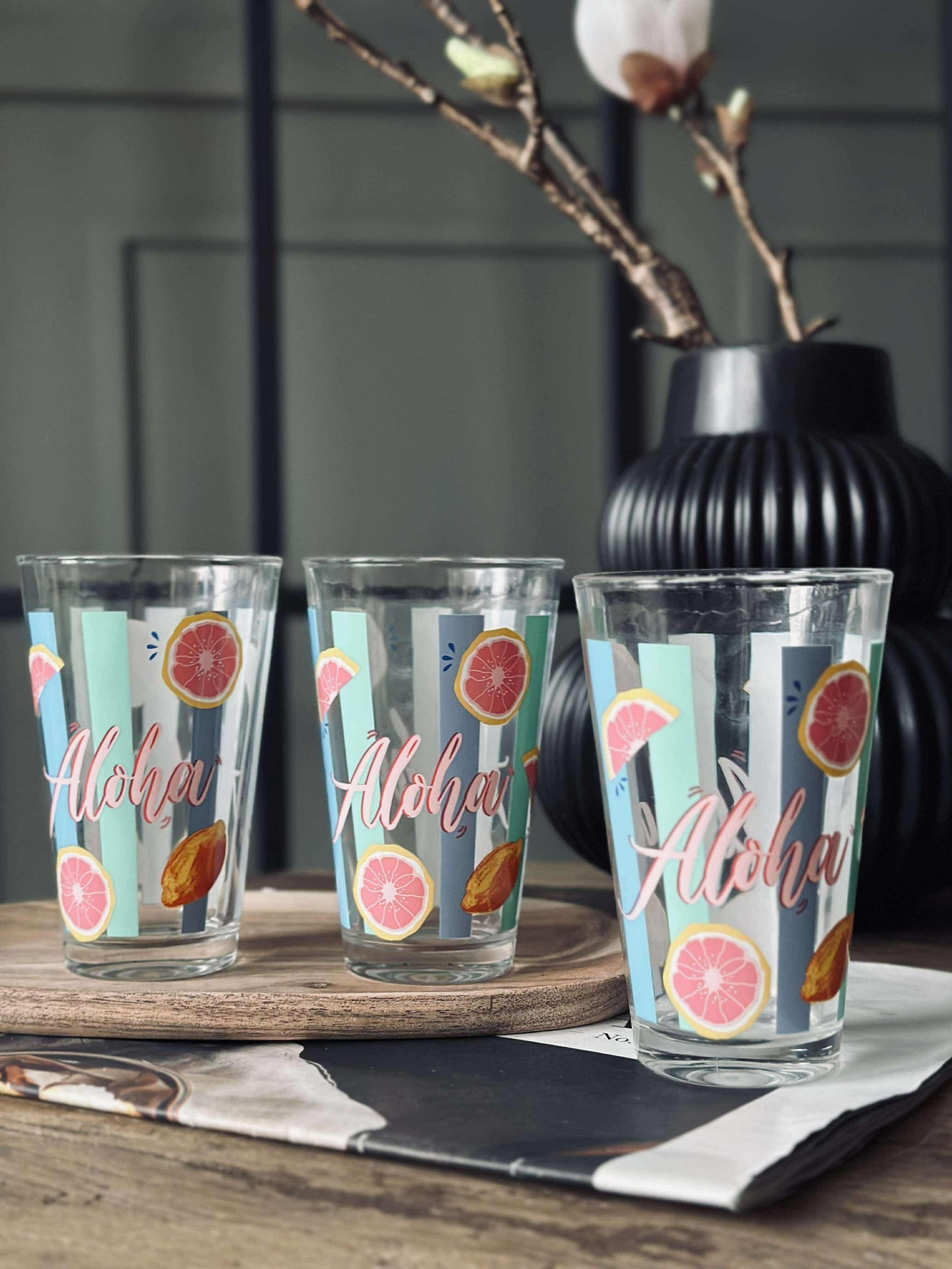 Glass Summer - Sett med 3 stk.