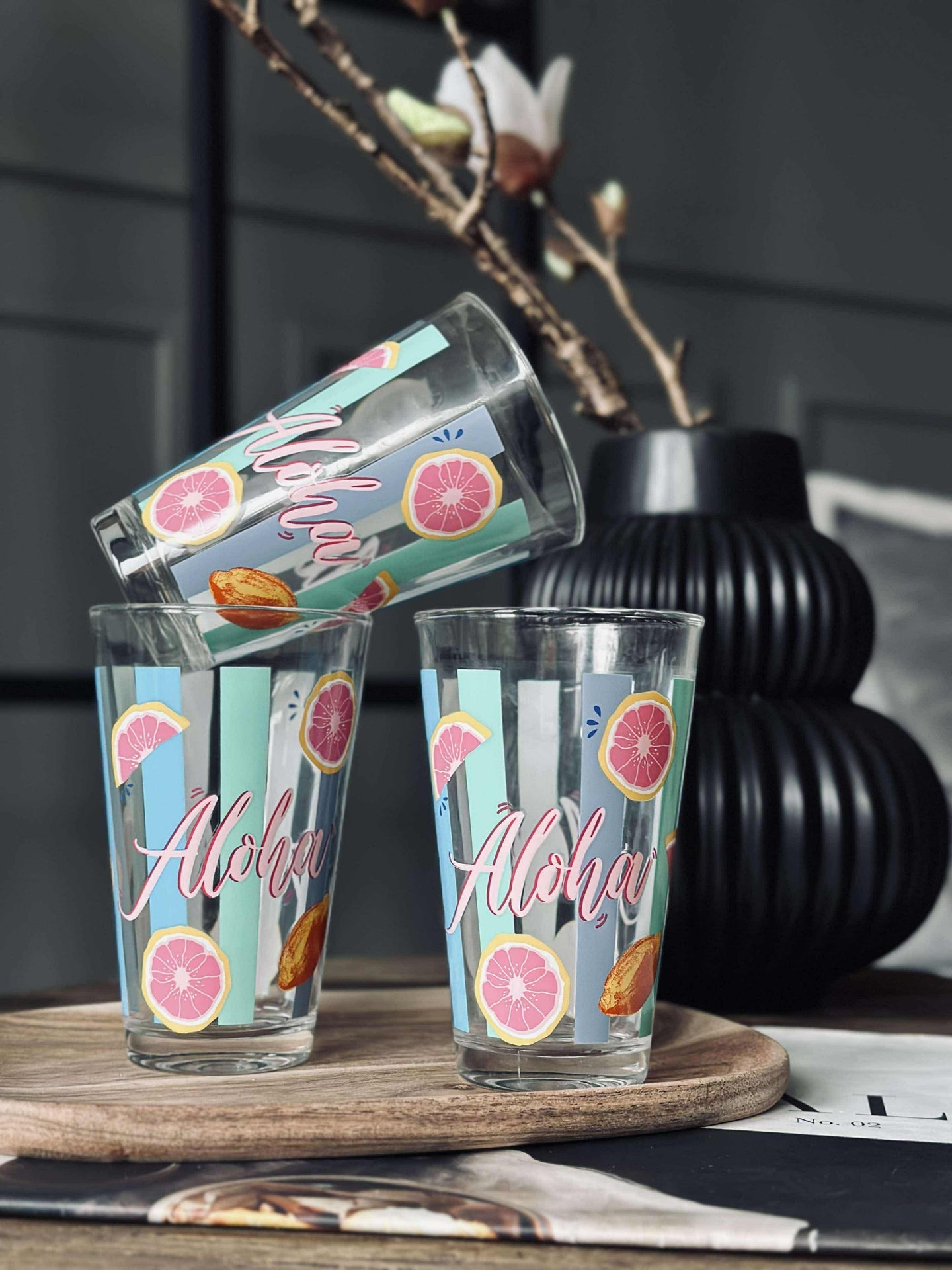 Glass Summer - Sett med 3 stk.