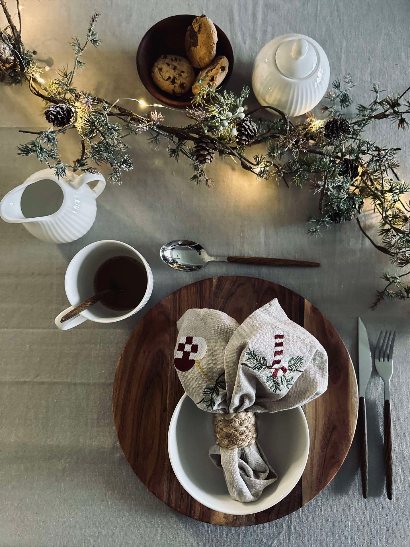 Riflet Melkekanne - Porselen