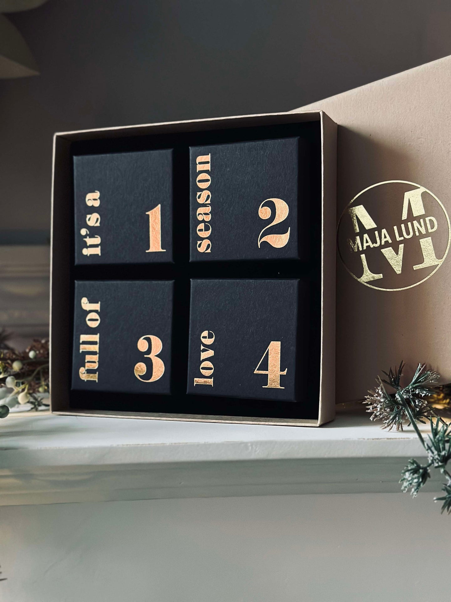 Smykke Adventskalender - Forgylt